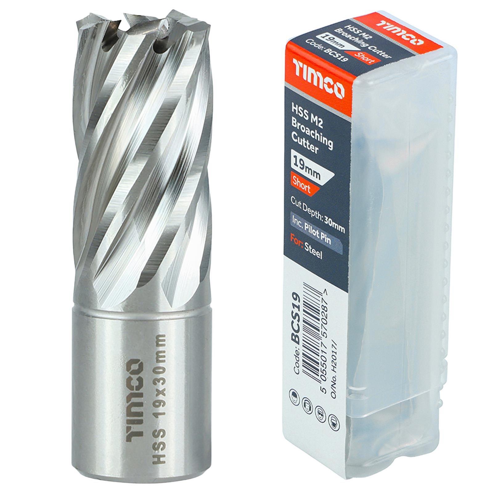 TIMCO Broaching Cutter Mag Drill Bit M2 HSS Pilot Pin Annular Broach Cutter - Picture 9 of 47