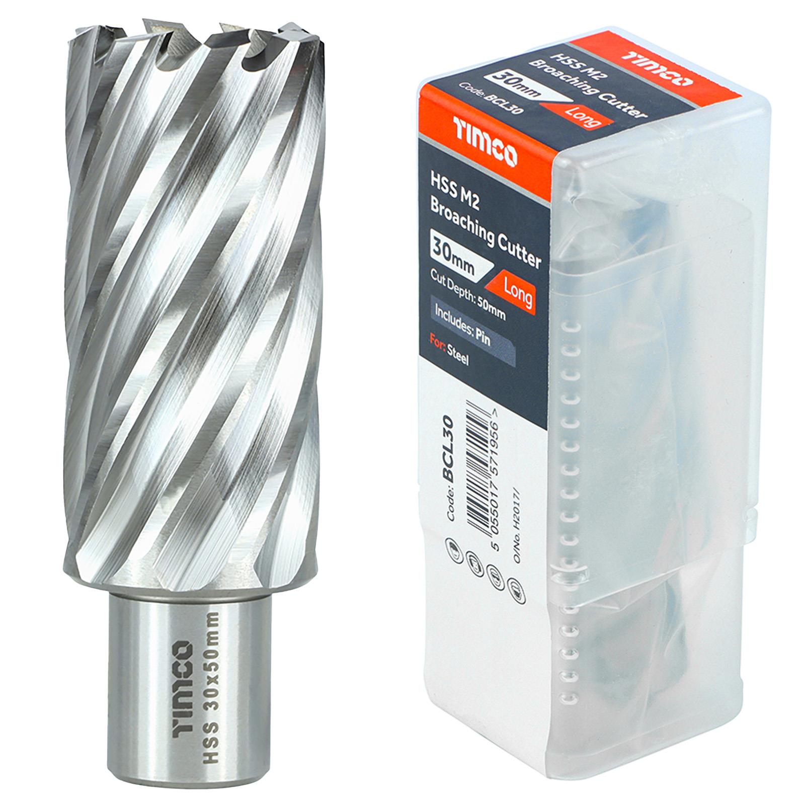 TIMCO Broaching Cutter Mag Drill Bit M2 HSS Pilot Pin Annular Broach Cutter - Picture 42 of 47