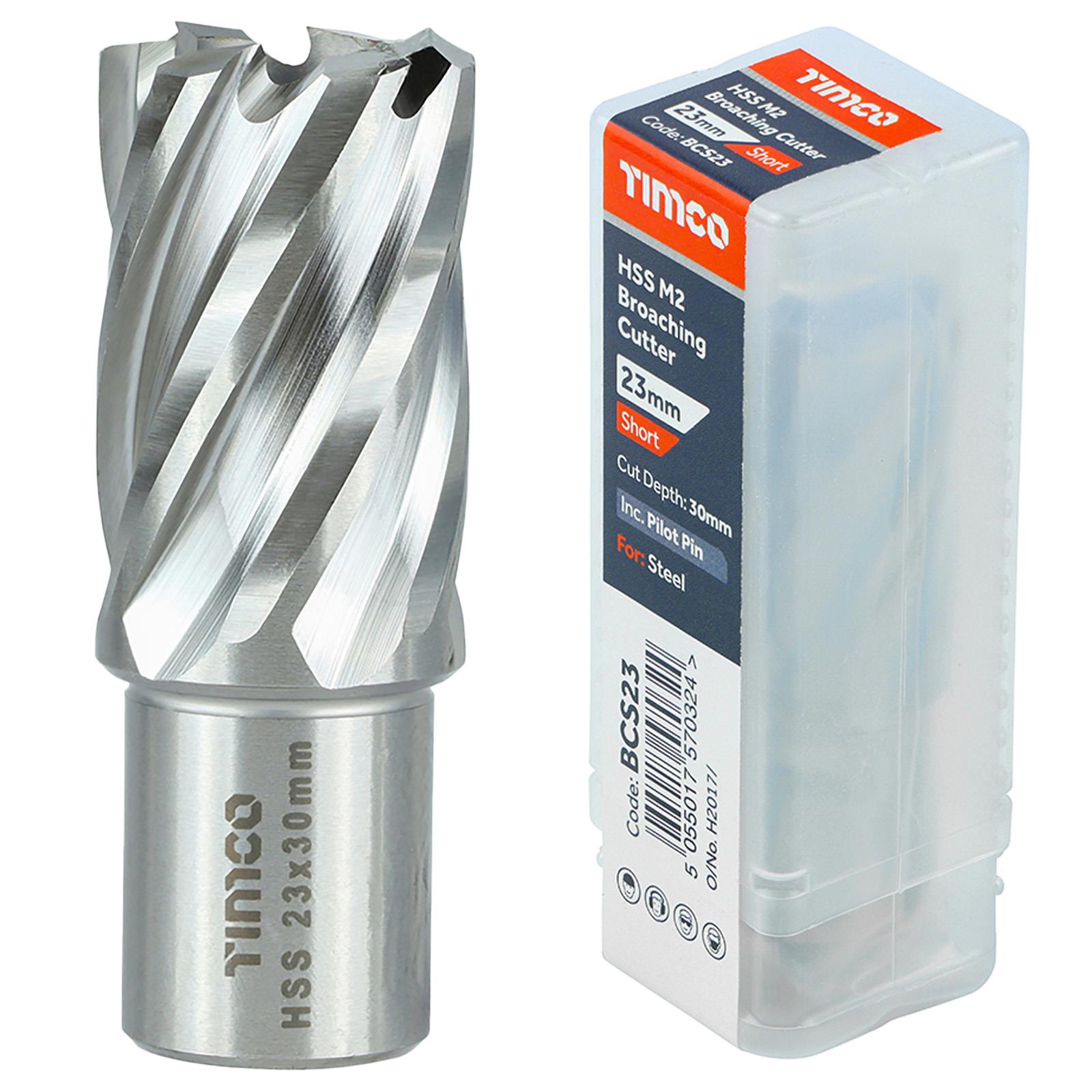 TIMCO Broaching Cutter Mag Drill Bit M2 HSS Pilot Pin Annular Broach Cutter - Picture 13 of 47