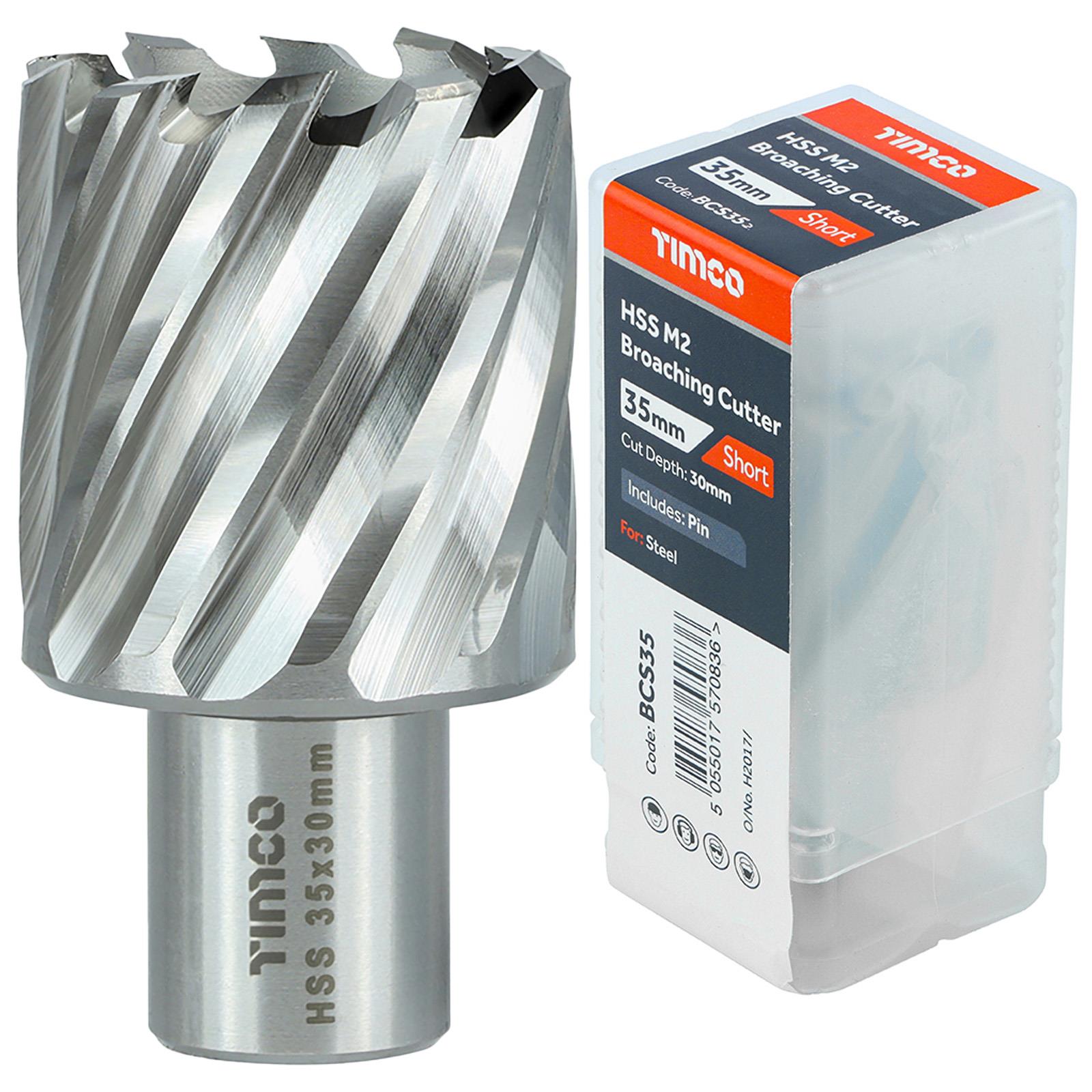 TIMCO Broaching Cutter Mag Drill Bit M2 HSS Pilot Pin Annular Broach Cutter - Picture 23 of 47