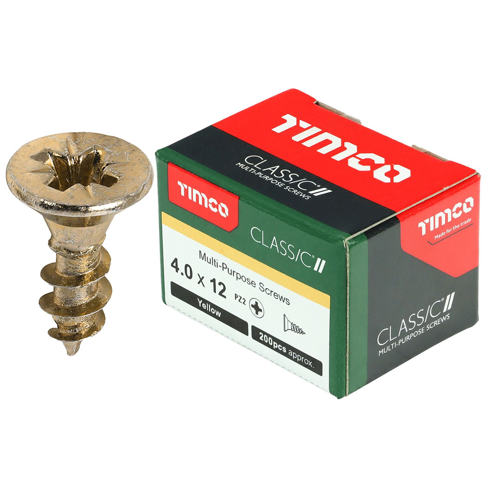 TIMCO Classic Mehrzweckschrauben Pozi Kopf Doppel Senken Gelb Verpackt - Bild 19 von 71