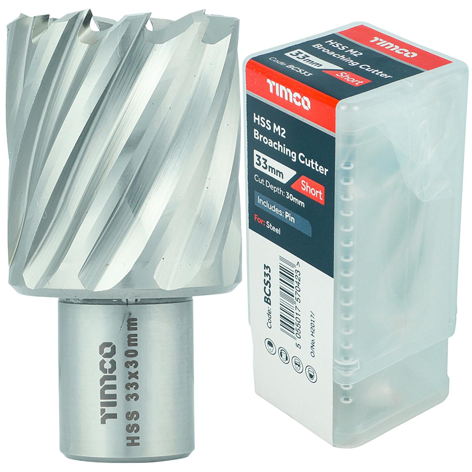 TIMCO Broaching Cutter Mag Drill Bit M2 HSS Pilot Pin Annular Broach Cutter - Picture 22 of 47