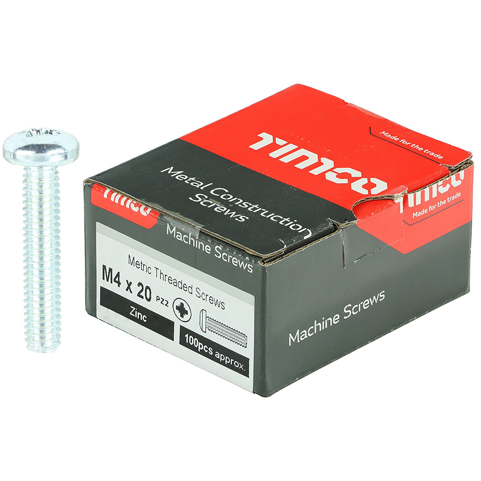 TIMCO Machine Screws Pan Head Zinc Pozi Head 100 Screws Box M4 M5 M6 - Picture 3 of 26