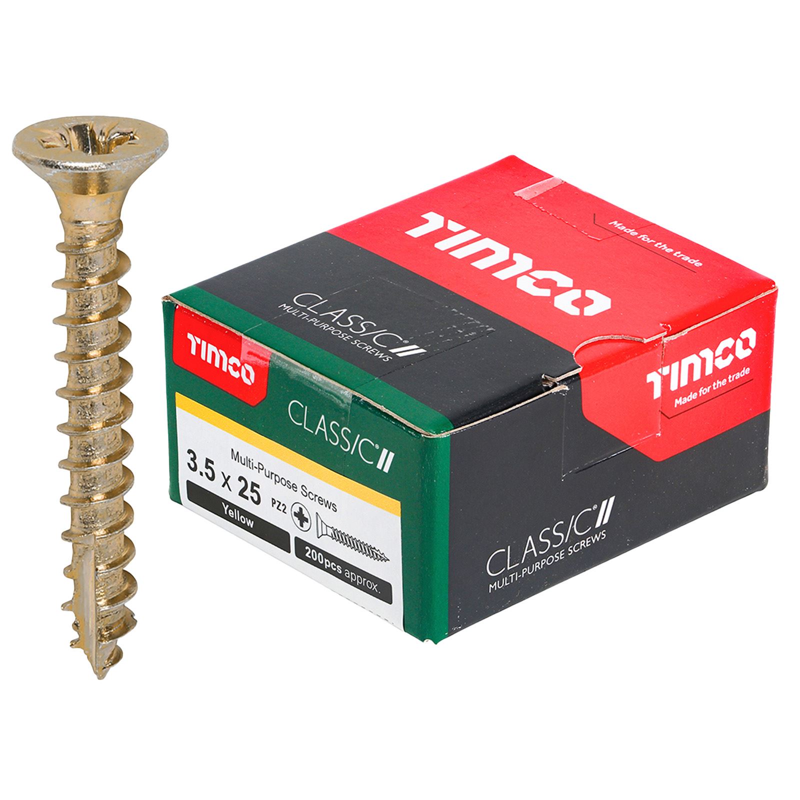 TIMCO Classic Mehrzweckschrauben Pozi Kopf Doppel Senken Gelb Verpackt - Bild 13 von 71