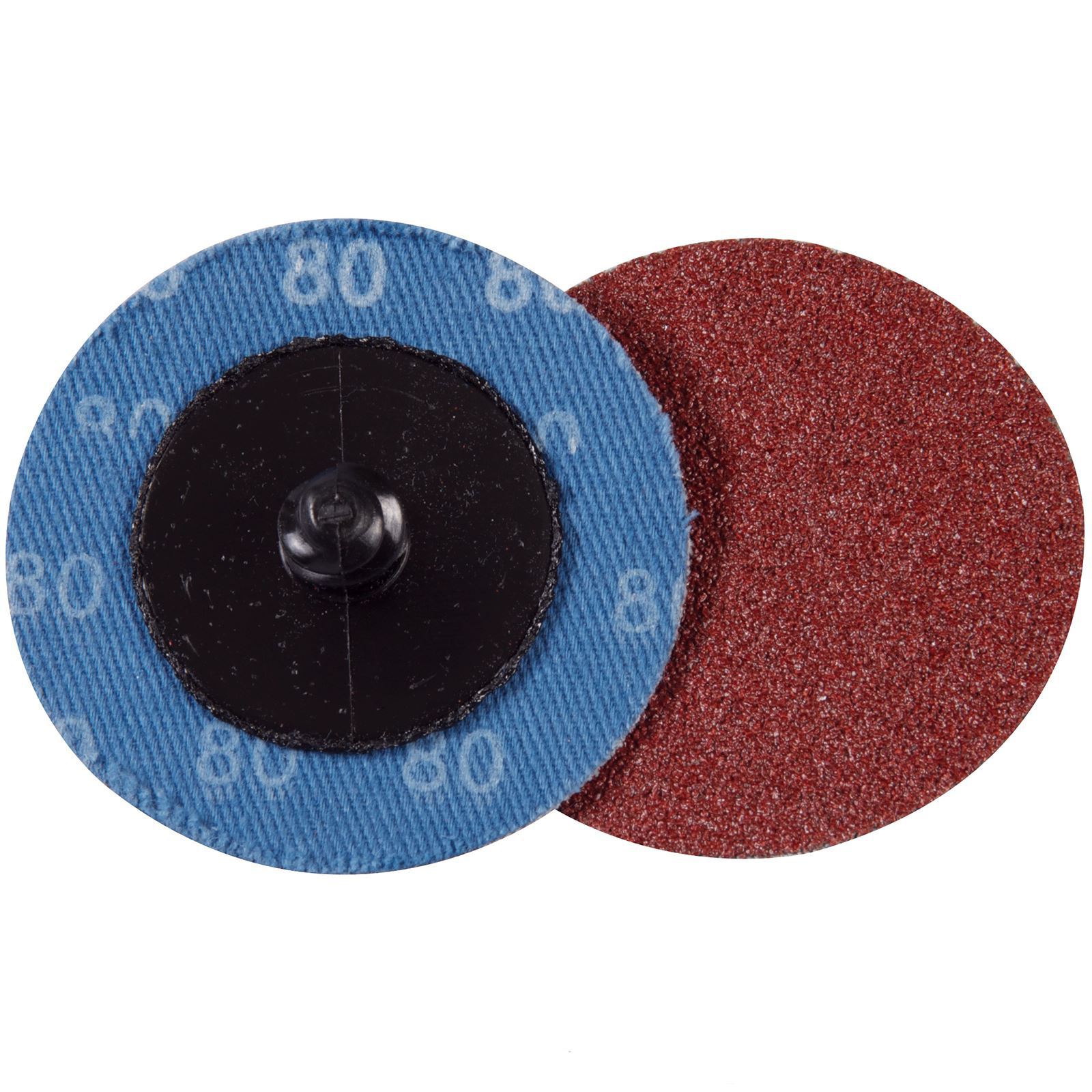 Silverline 5 Pack Quick Change Sanding Discs 50mm 75mm Button Grinding