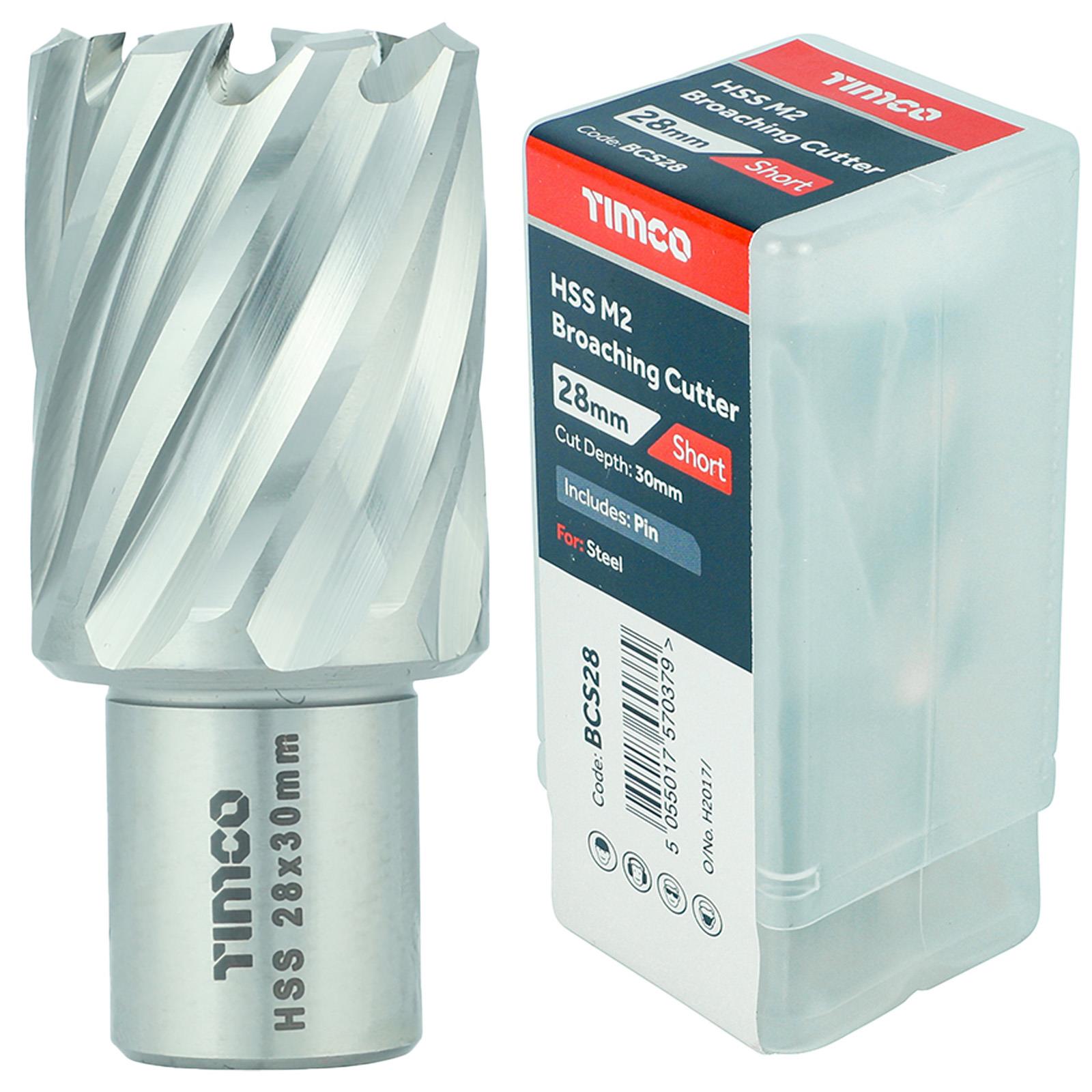 TIMCO Broaching Cutter Mag Drill Bit M2 HSS Pilot Pin Annular Broach Cutter - Picture 18 of 47