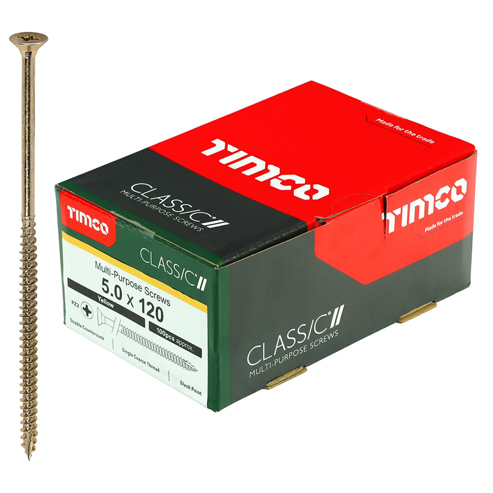 TIMCO Classic Mehrzweckschrauben Pozi Kopf Doppel Senken Gelb Verpackt - Bild 58 von 71