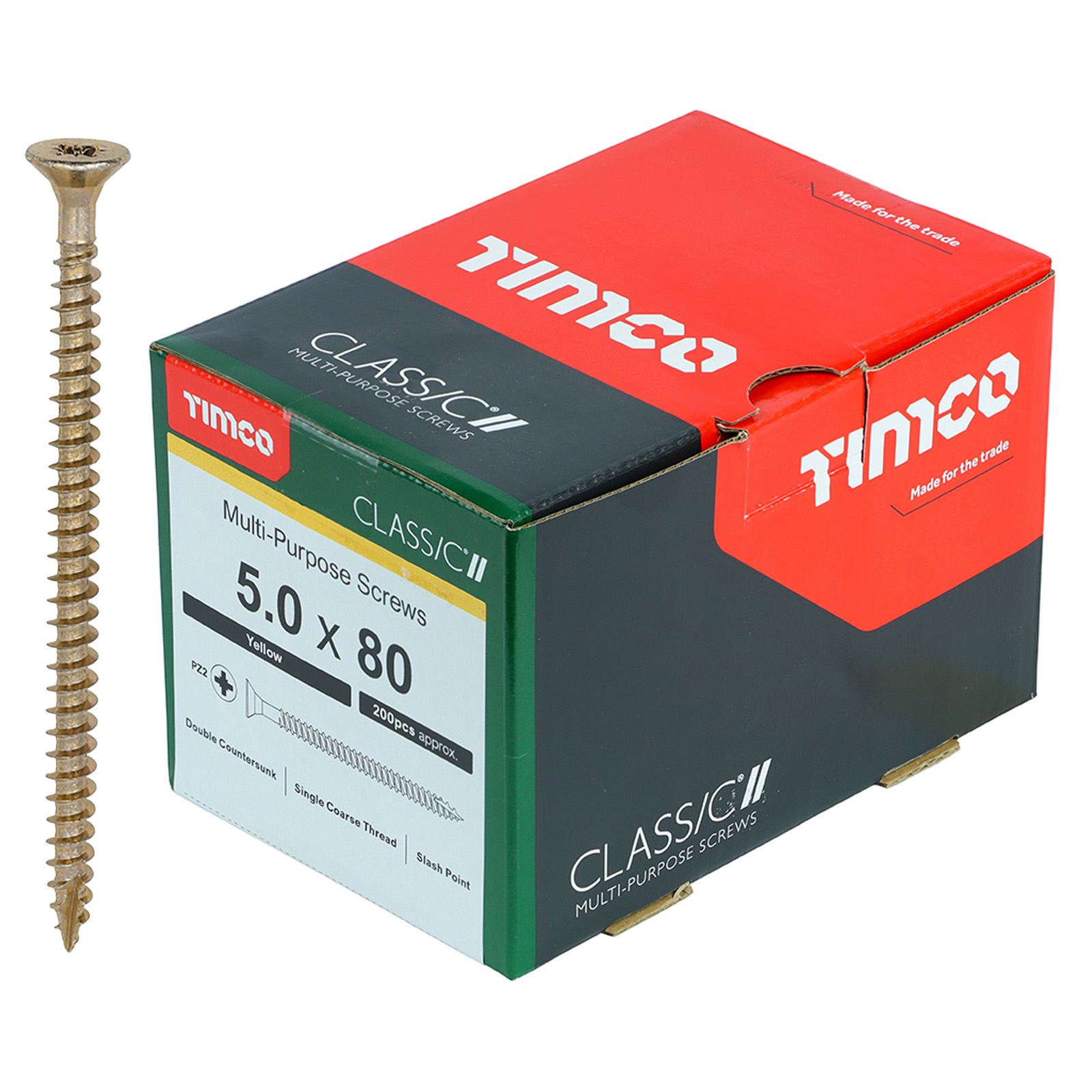 TIMCO Classic Mehrzweckschrauben Pozi Kopf Doppel Senken Gelb Verpackt - Bild 55 von 71