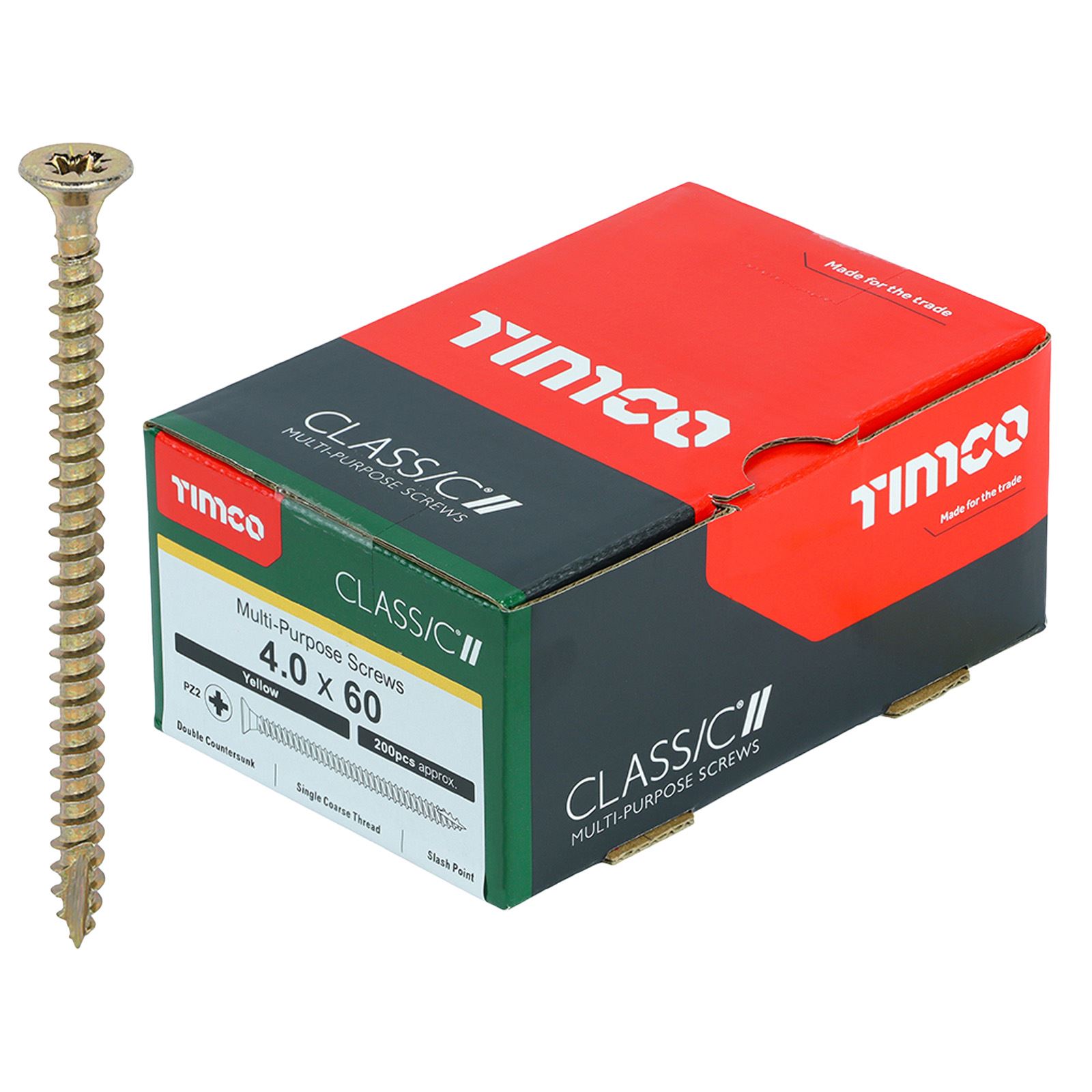 TIMCO Classic Mehrzweckschrauben Pozi Kopf Doppel Senken Gelb Verpackt - Bild 29 von 71