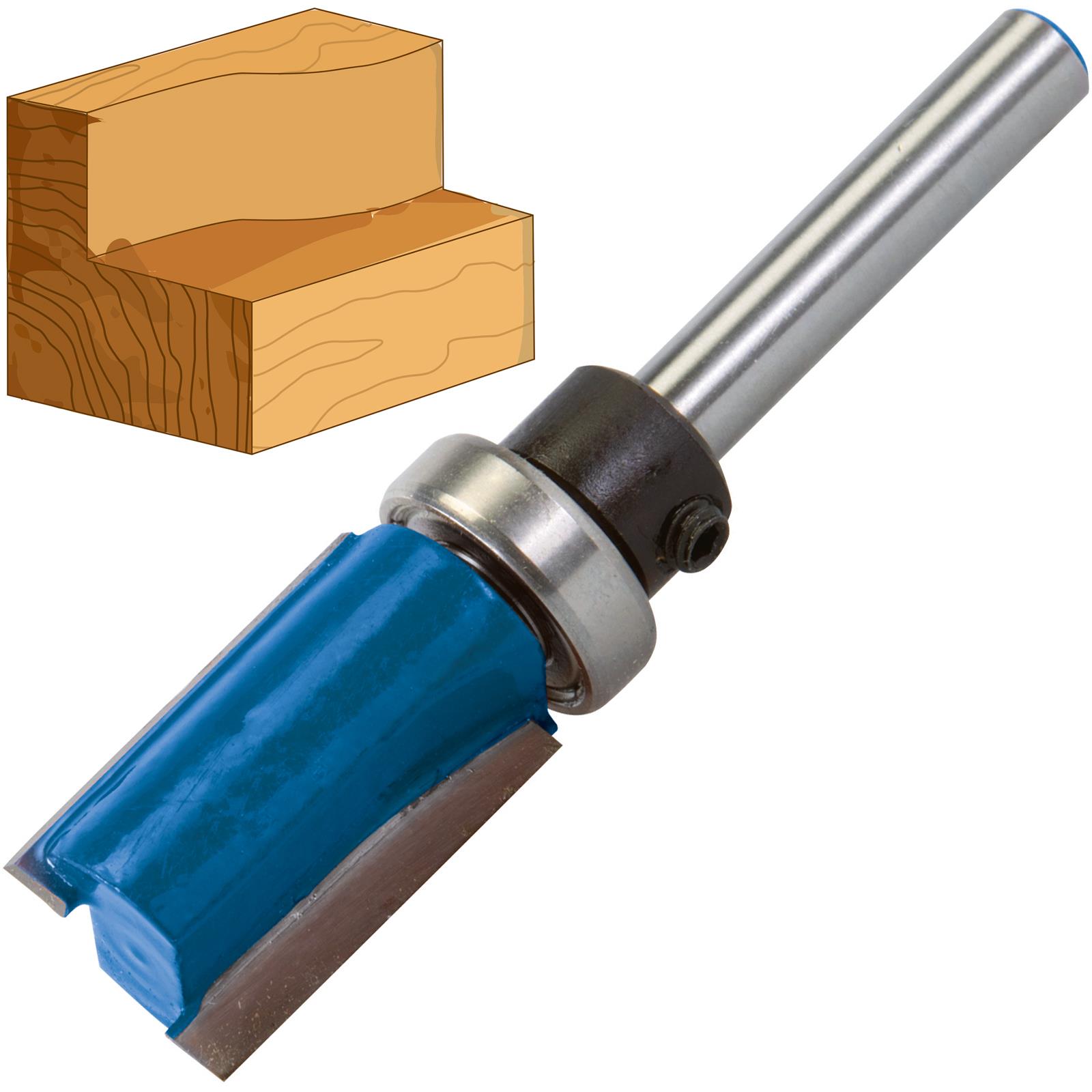 Silverline 1/4" Shank TCT Template Cutter Router Bit Twin Fluted Imperial Jig - Picture 8 of 8