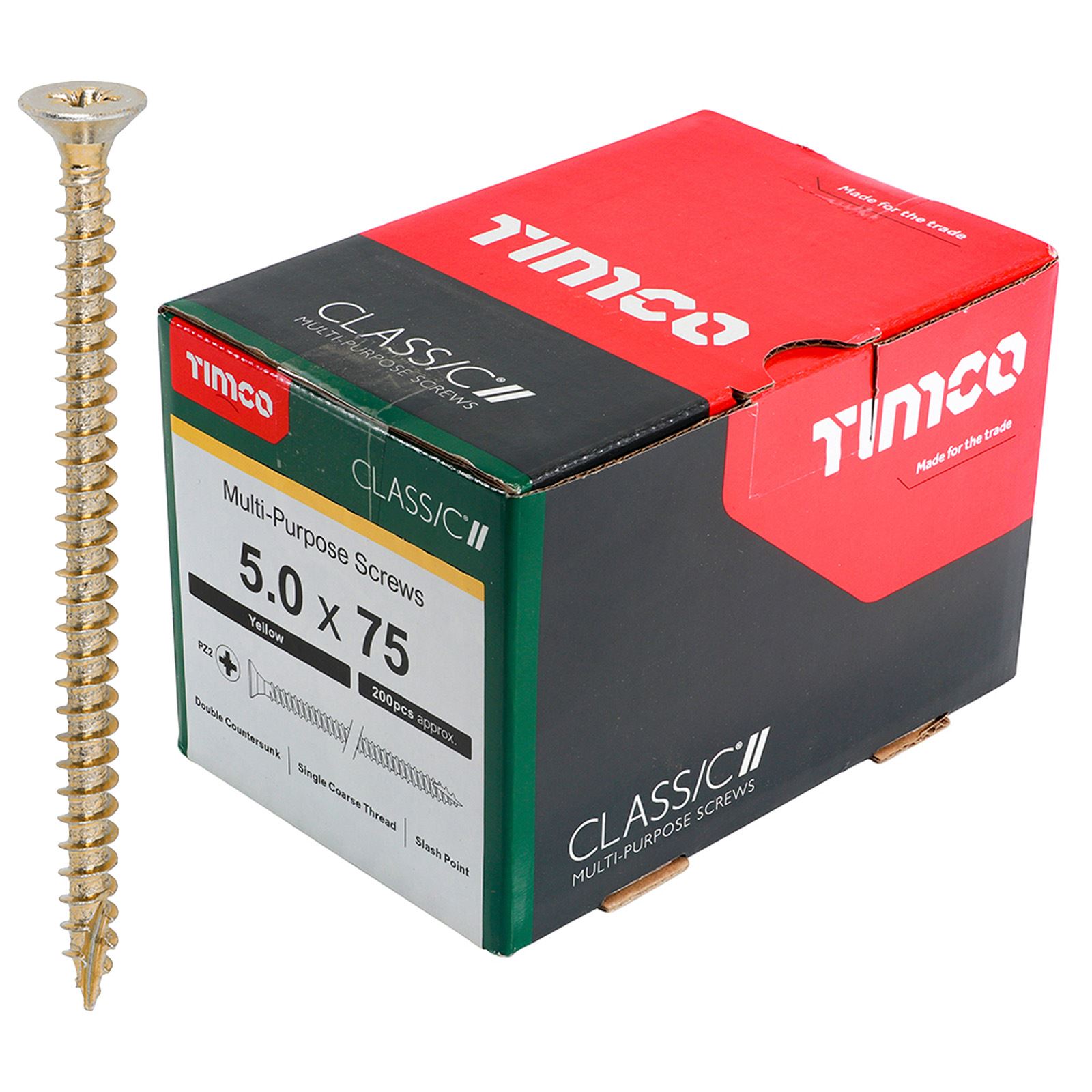 TIMCO Classic Mehrzweckschrauben Pozi Kopf Doppel Senken Gelb Verpackt - Bild 54 von 71