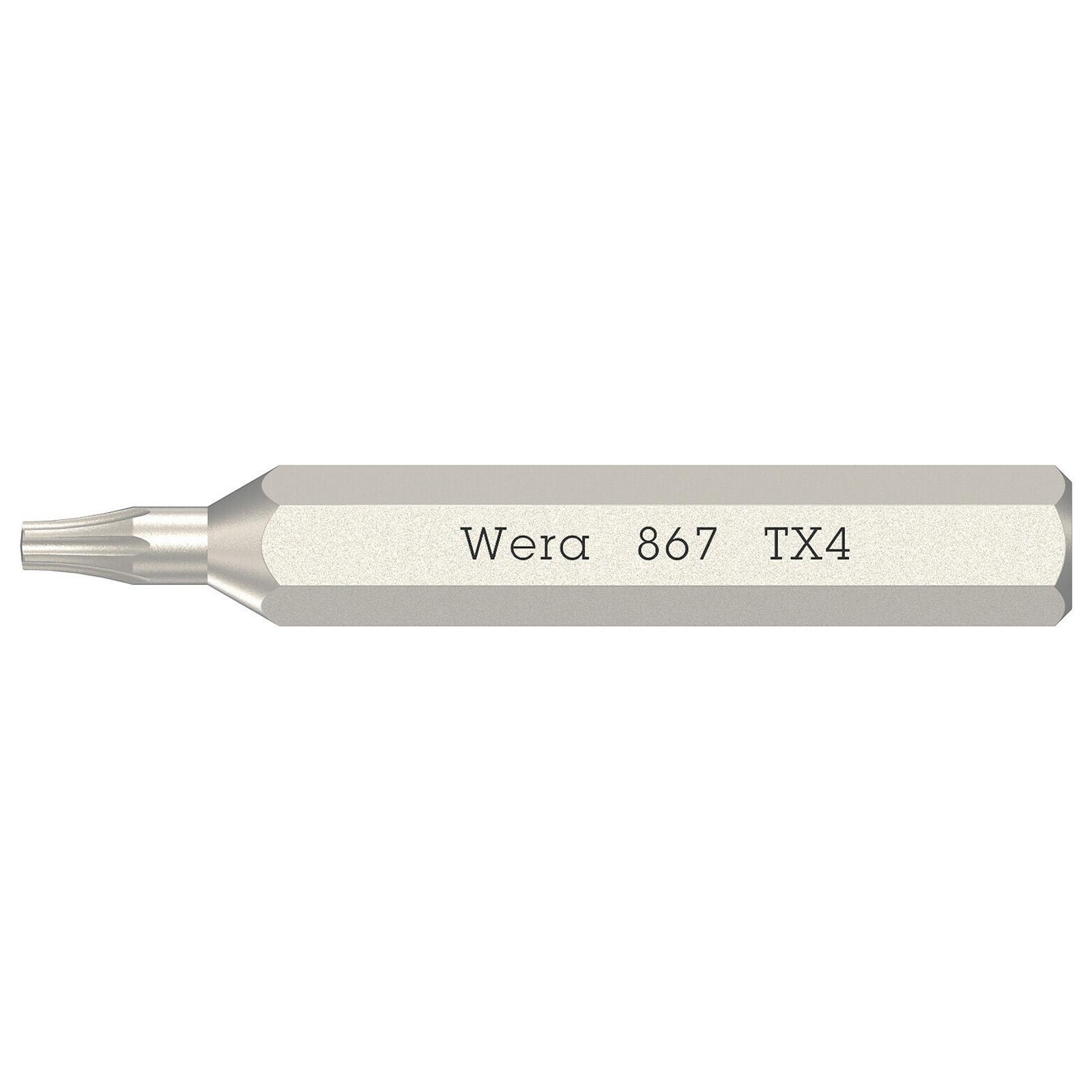 Wera Micro Präzisions-Schraubendreher-Bits mit 4 mm Sechskantantrieb PH PZ TX SL Größe wählbar - Bild 8 von 22