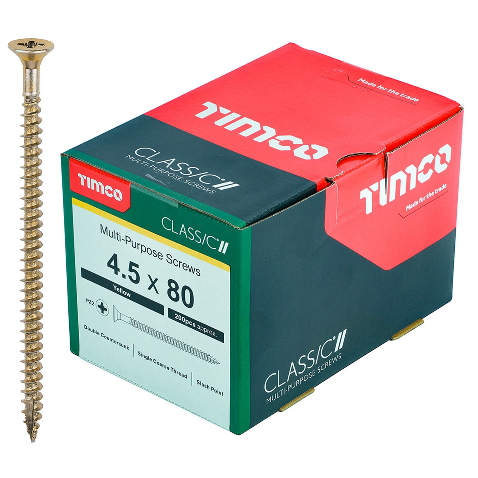 TIMCO Classic Mehrzweckschrauben Pozi Kopf Doppel Senken Gelb Verpackt - Bild 43 von 71