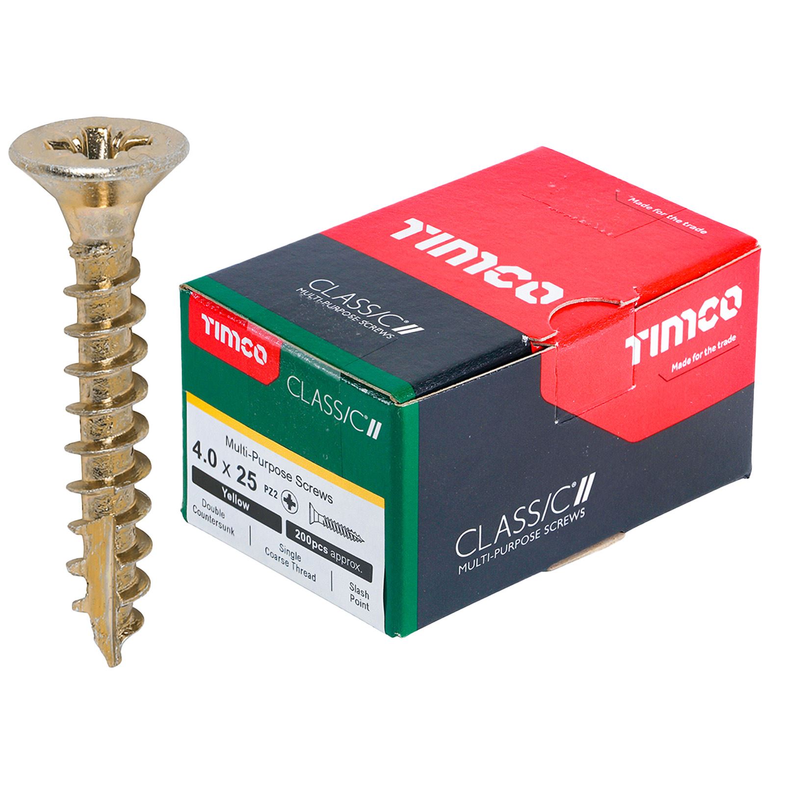 TIMCO Classic Mehrzweckschrauben Pozi Kopf Doppel Senken Gelb Verpackt - Bild 22 von 71