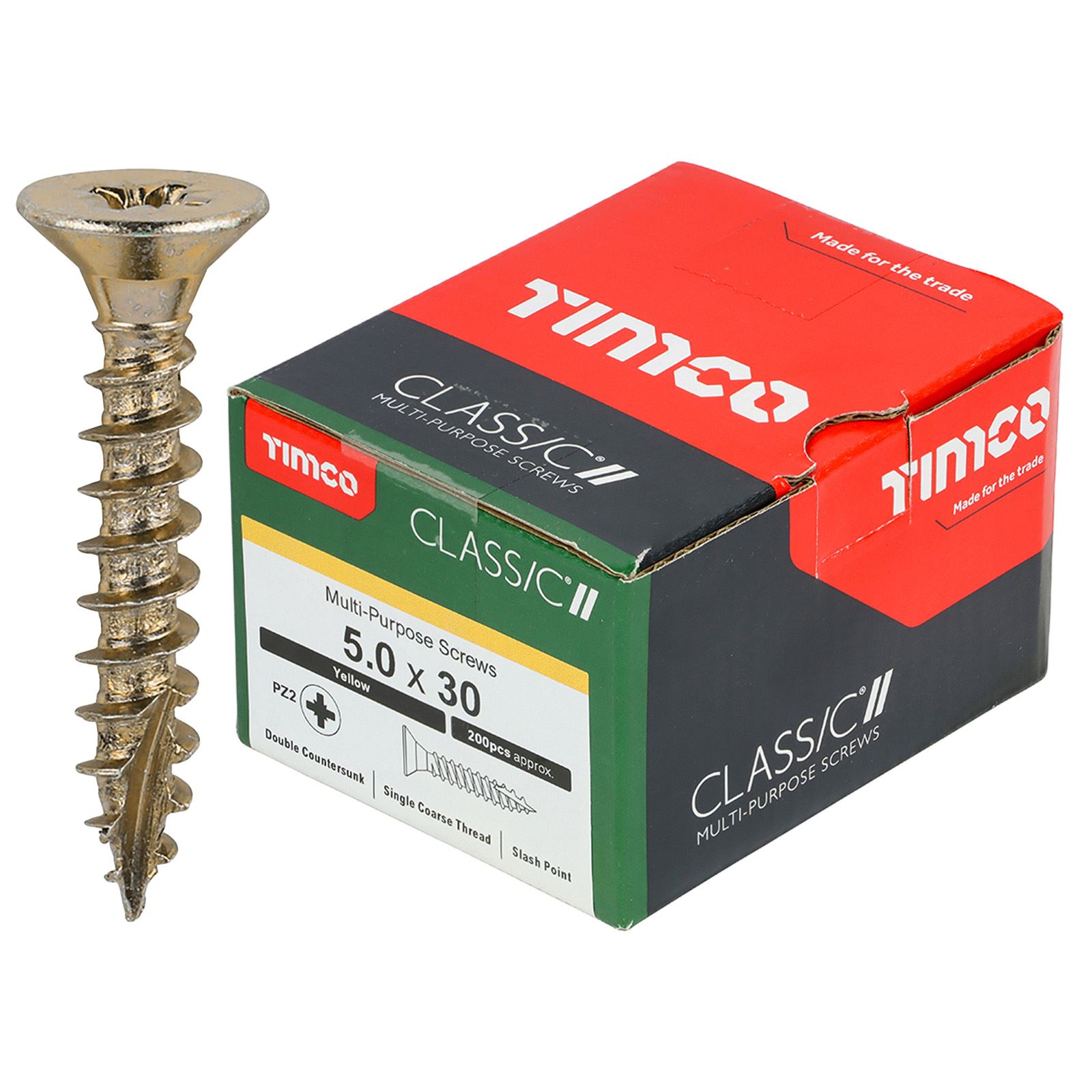 TIMCO Classic Mehrzweckschrauben Pozi Kopf Doppel Senken Gelb Verpackt - Bild 46 von 71