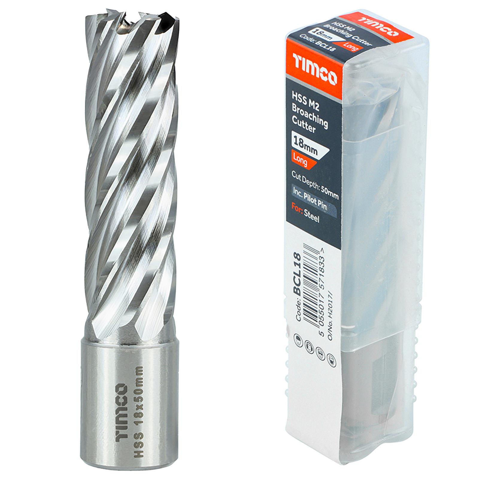 TIMCO Broaching Cutter Mag Drill Bit M2 HSS Pilot Pin Annular Broach Cutter - Picture 35 of 47