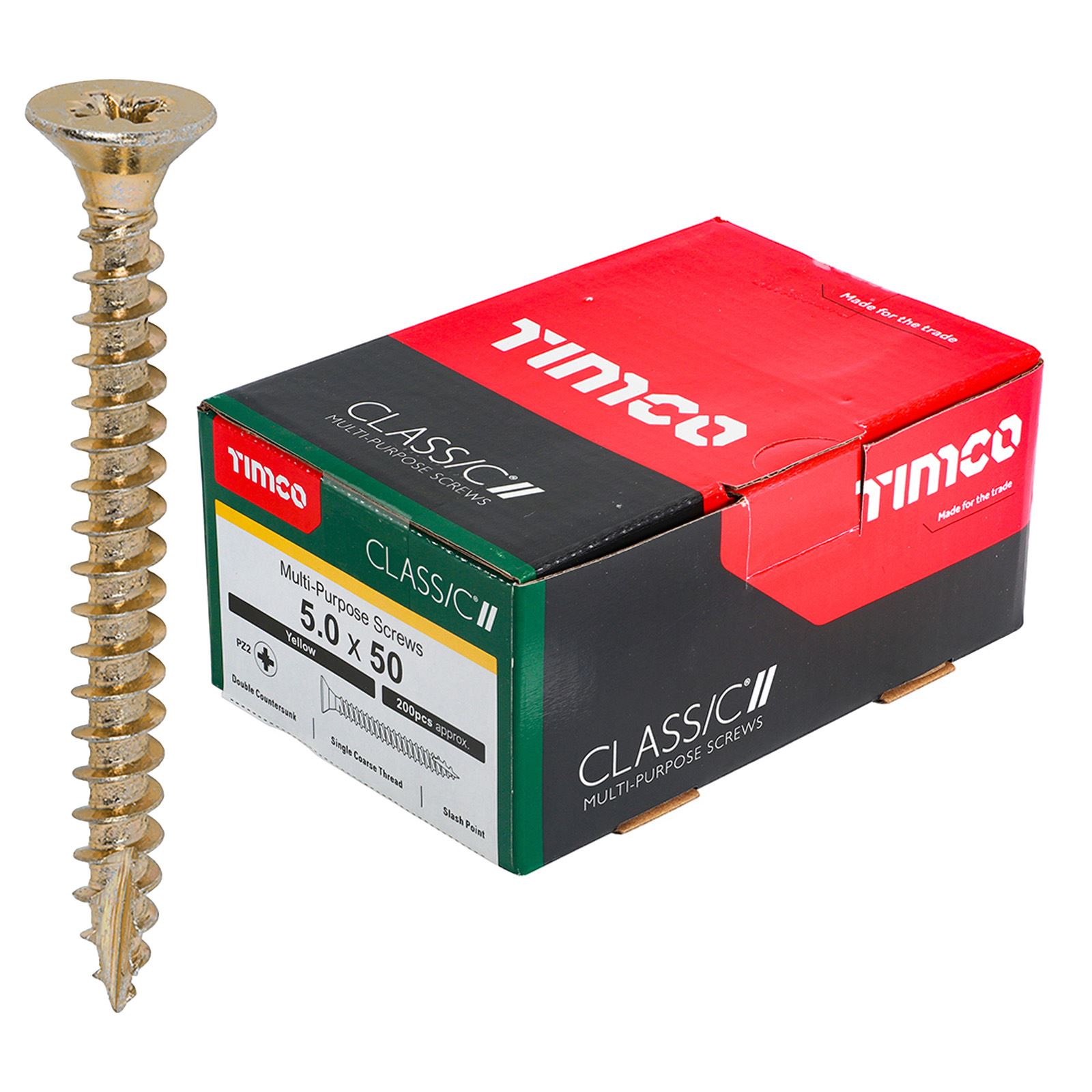 TIMCO Classic Mehrzweckschrauben Pozi Kopf Doppel Senken Gelb Verpackt - Bild 50 von 71