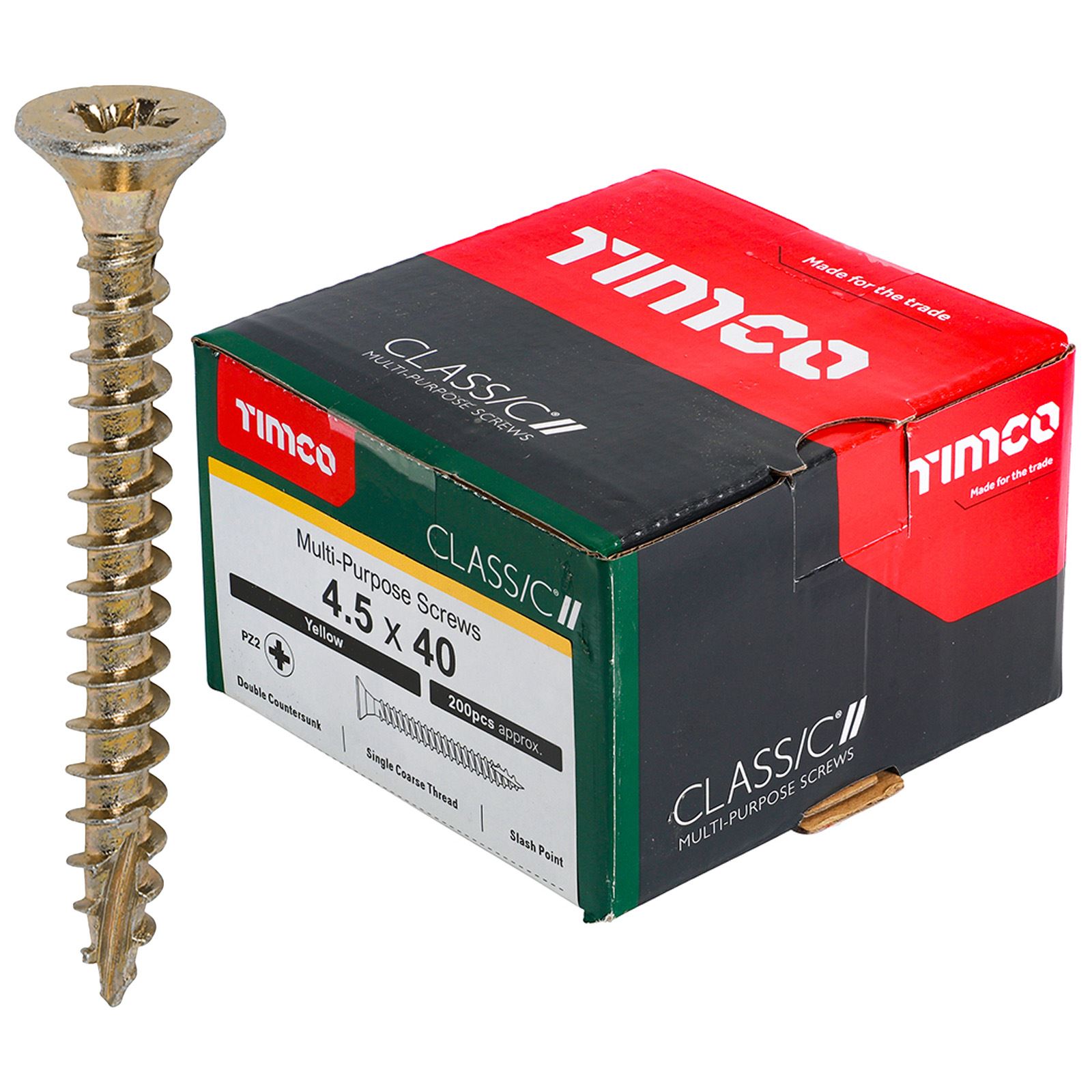 TIMCO Classic Mehrzweckschrauben Pozi Kopf Doppel Senken Gelb Verpackt - Bild 37 von 71