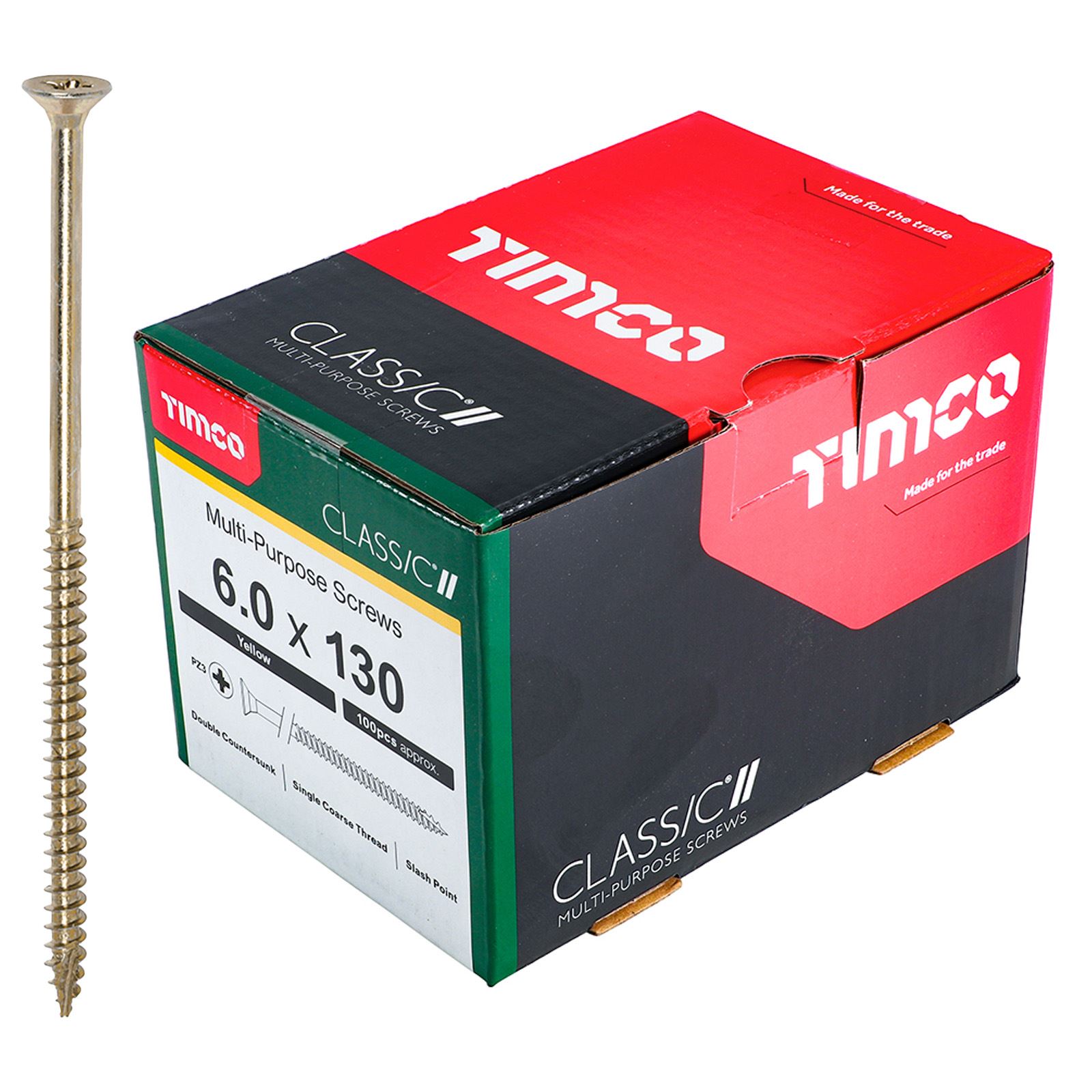 TIMCO Classic Mehrzweckschrauben Pozi Kopf Doppel Senken Gelb Verpackt - Bild 68 von 71
