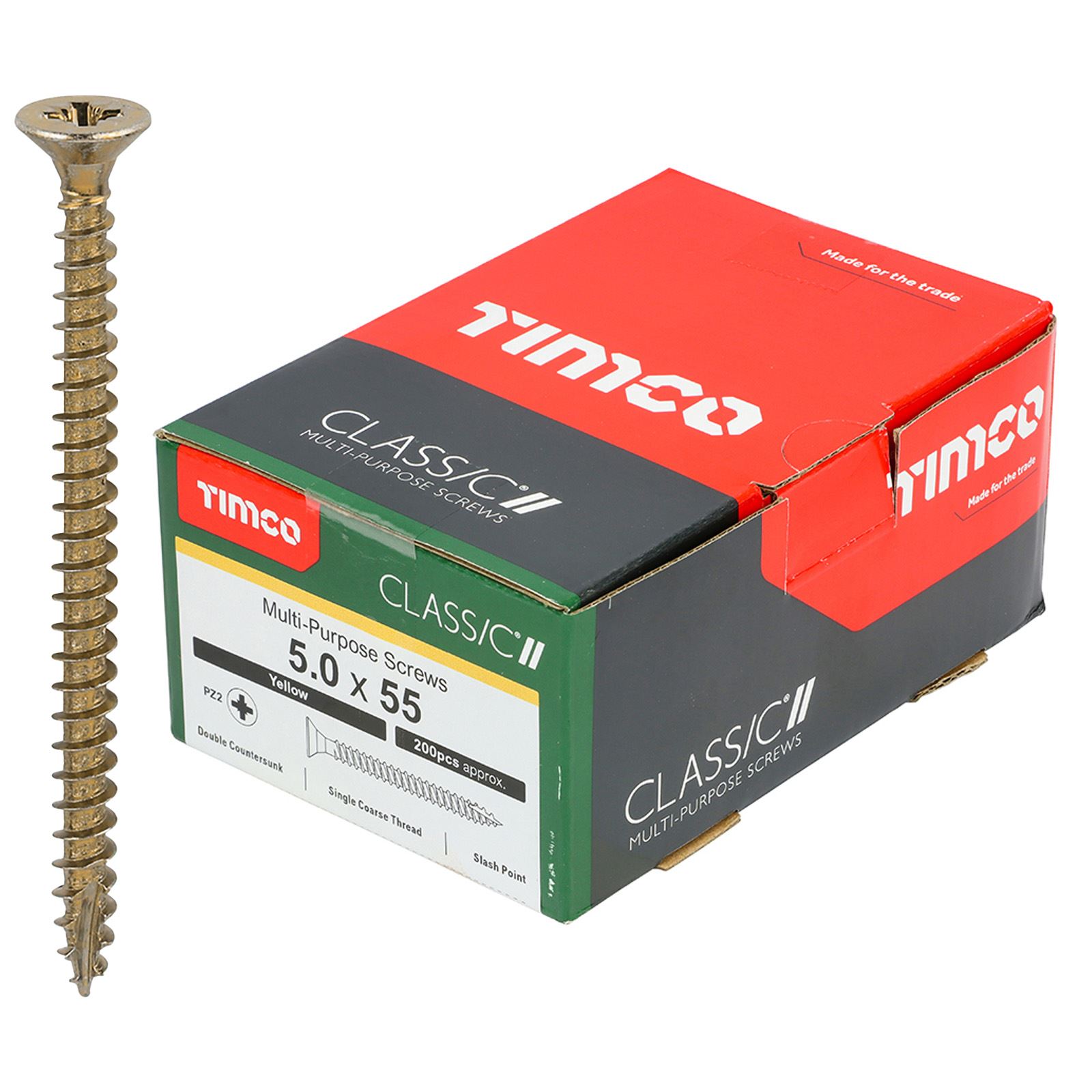 TIMCO Classic Mehrzweckschrauben Pozi Kopf Doppel Senken Gelb Verpackt - Bild 51 von 71