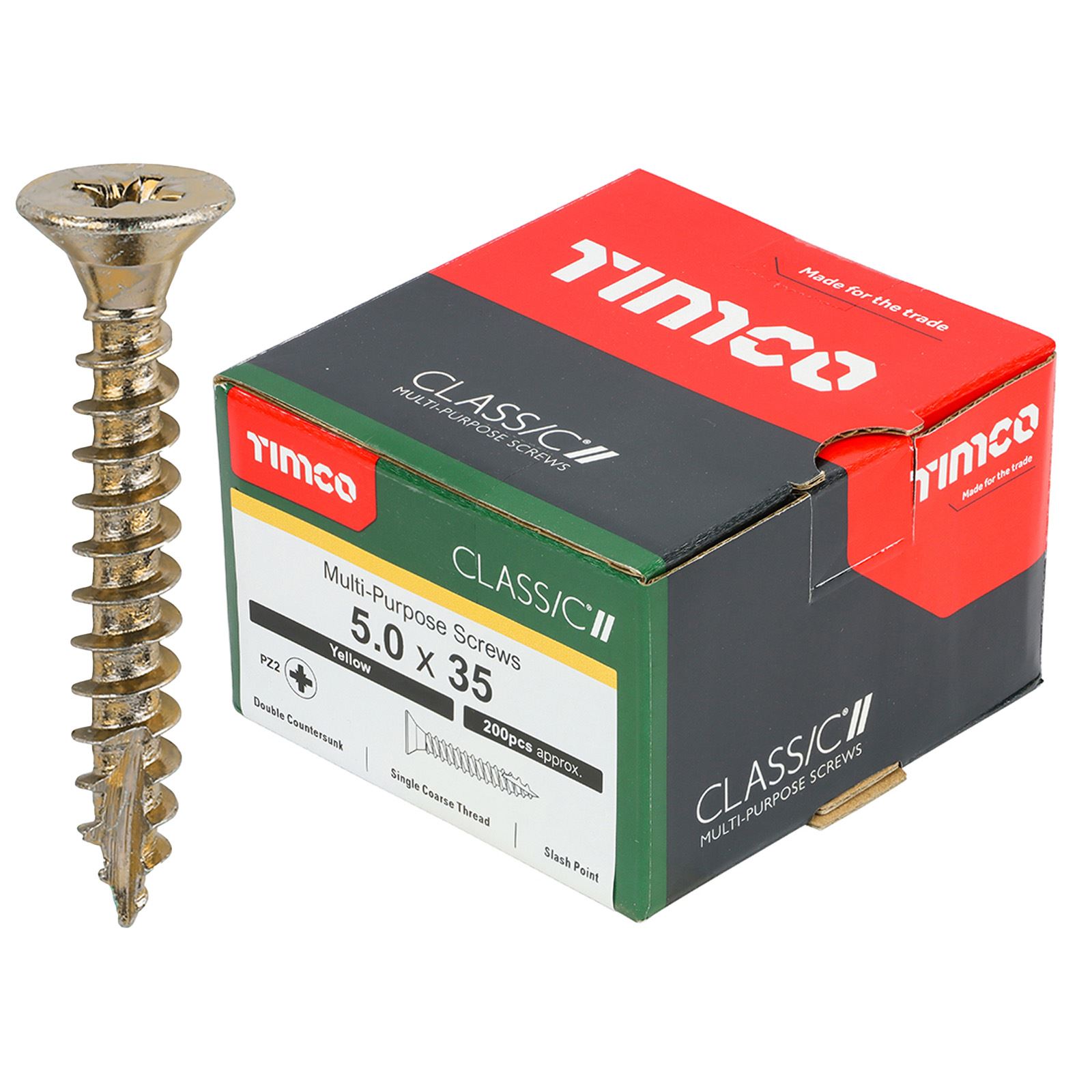 TIMCO Classic Mehrzweckschrauben Pozi Kopf Doppel Senken Gelb Verpackt - Bild 47 von 71
