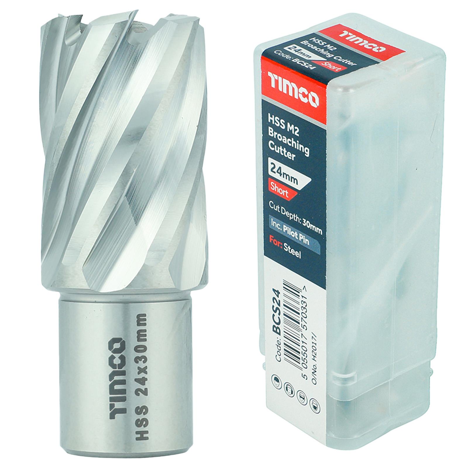 TIMCO Broaching Cutter Mag Drill Bit M2 HSS Pilot Pin Annular Broach Cutter - Picture 14 of 47