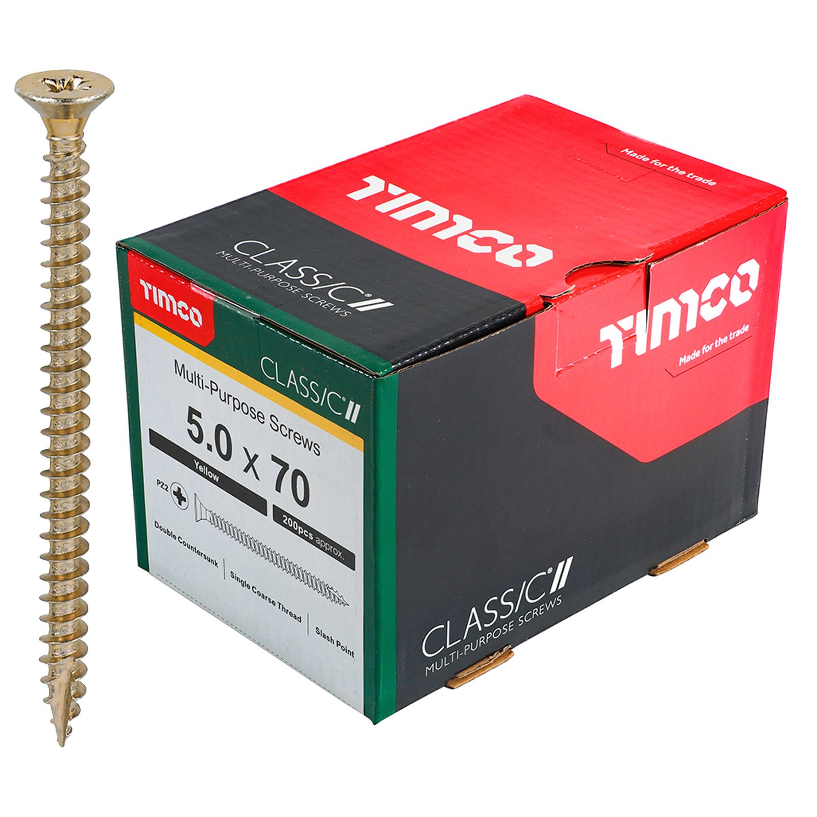 TIMCO Classic Mehrzweckschrauben Pozi Kopf Doppel Senken Gelb Verpackt - Bild 53 von 71