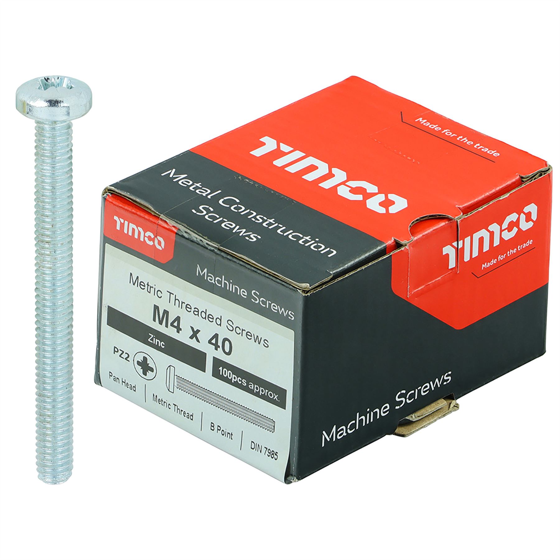 TIMCO Machine Screws Pan Head Zinc Pozi Head 100 Screws Box M4 M5 M6 - Picture 10 of 26