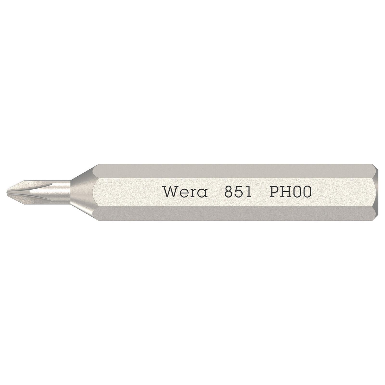 Wera Micro Präzisions-Schraubendreher-Bits mit 4 mm Sechskantantrieb PH PZ TX SL Größe wählbar - Bild 4 von 22