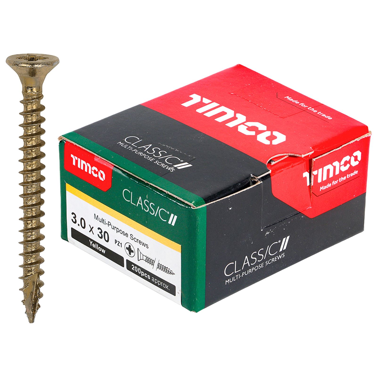TIMCO Classic Mehrzweckschrauben Pozi Kopf Doppel Senken Gelb Verpackt - Bild 8 von 71