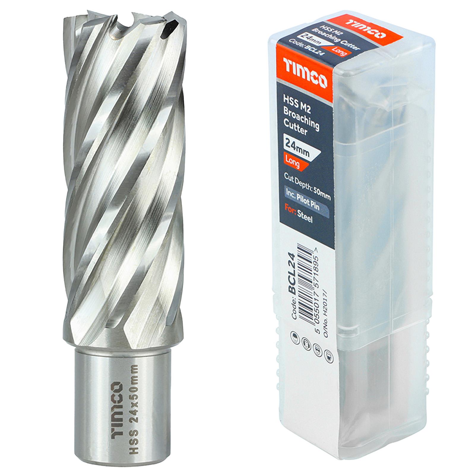 TIMCO Broaching Cutter Mag Drill Bit M2 HSS Pilot Pin Annular Broach Cutter - Picture 39 of 47