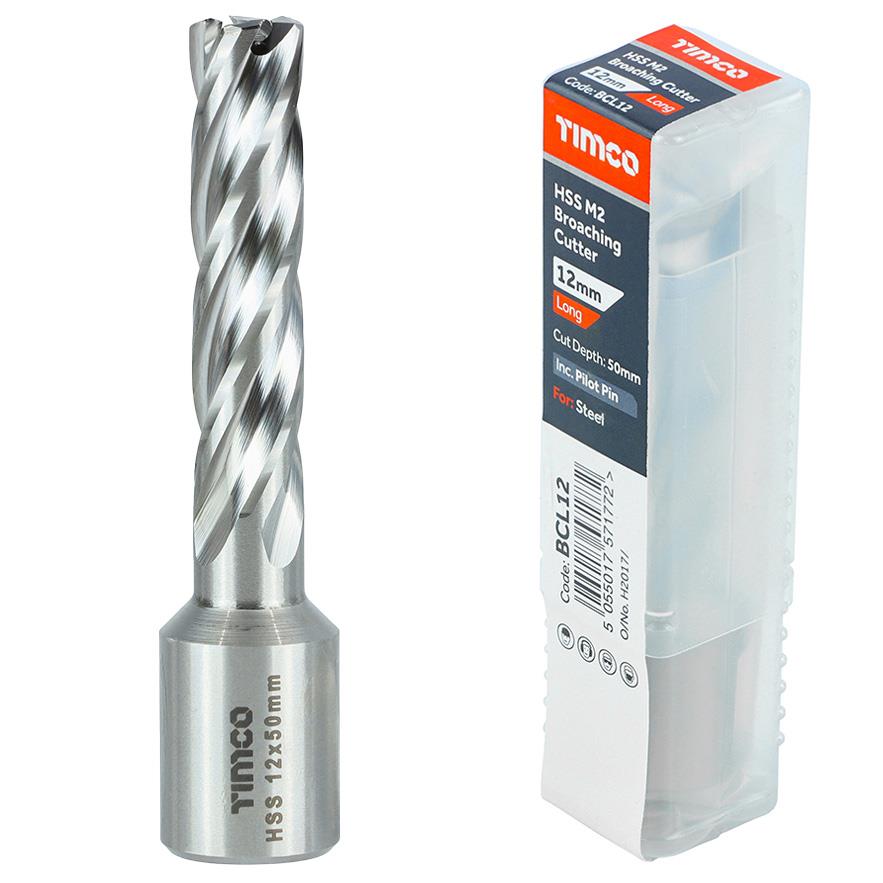 TIMCO Broaching Cutter Mag Drill Bit M2 HSS Pilot Pin Annular Broach Cutter - Picture 29 of 47