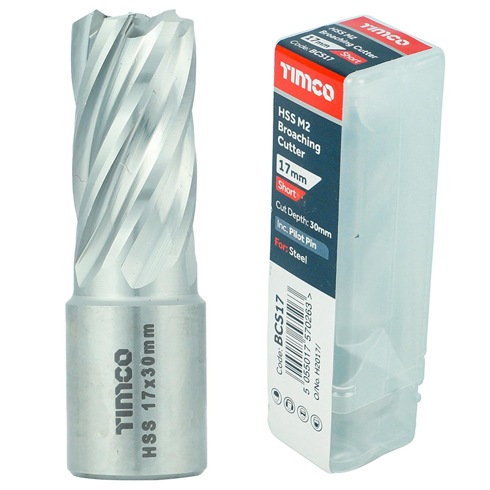 TIMCO Broaching Cutter Mag Drill Bit M2 HSS Pilot Pin Annular Broach Cutter - Picture 7 of 47