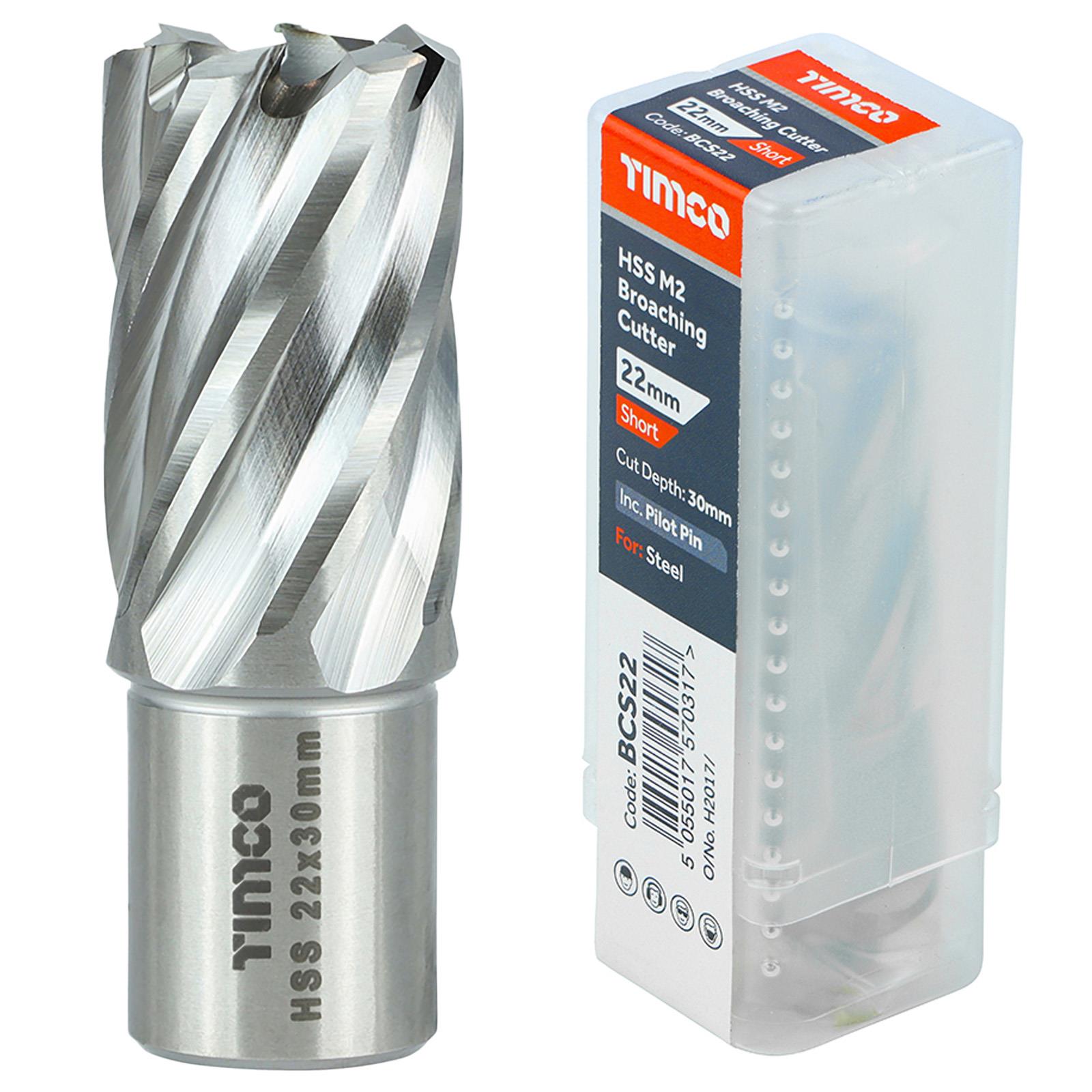 TIMCO Broaching Cutter Mag Drill Bit M2 HSS Pilot Pin Annular Broach Cutter - Picture 12 of 47