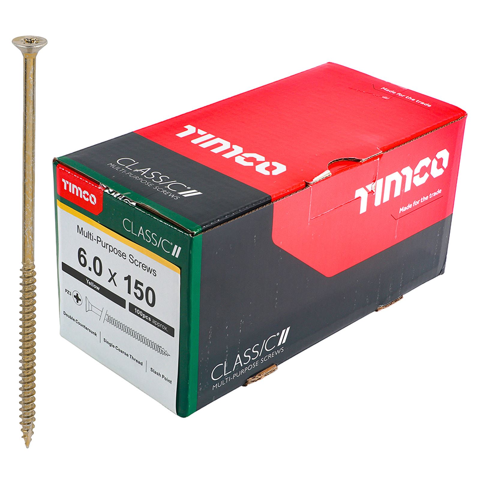TIMCO Classic Mehrzweckschrauben Pozi Kopf Doppel Senken Gelb Verpackt - Bild 69 von 71