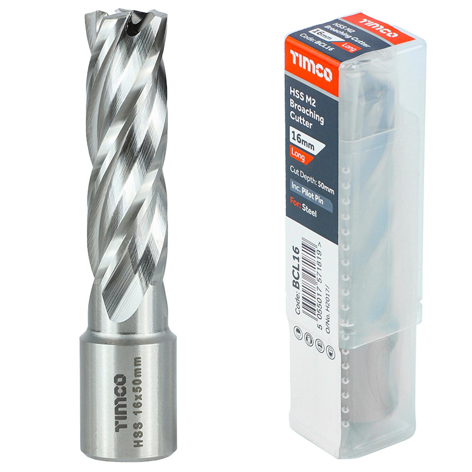TIMCO Broaching Cutter Mag Drill Bit M2 HSS Pilot Pin Annular Broach Cutter - Picture 33 of 47