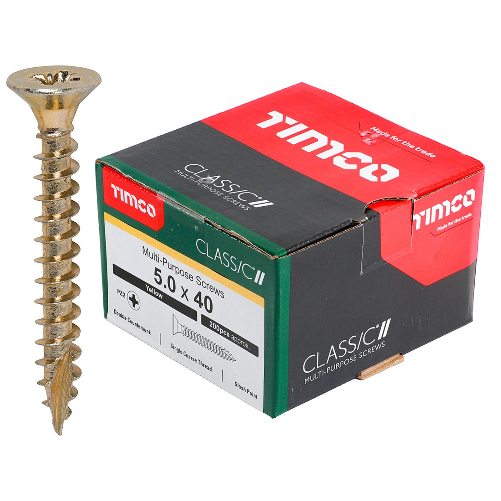 TIMCO Classic Mehrzweckschrauben Pozi Kopf Doppel Senken Gelb Verpackt - Bild 48 von 71