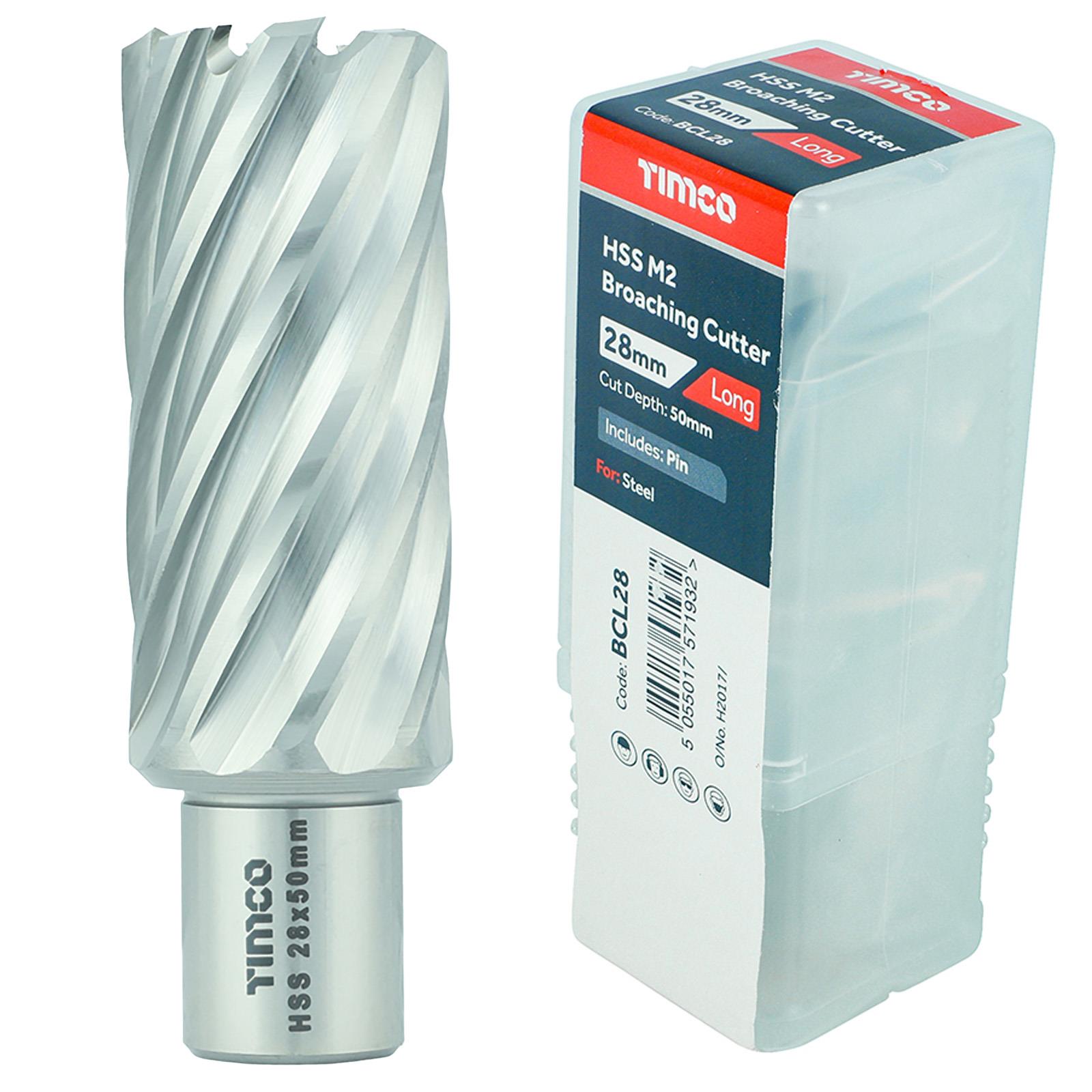 TIMCO Broaching Cutter Mag Drill Bit M2 HSS Pilot Pin Annular Broach Cutter - Picture 41 of 47