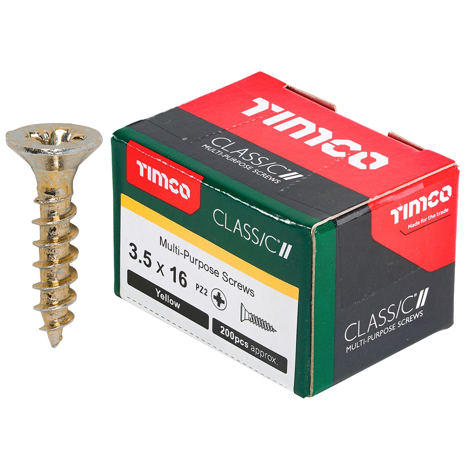 TIMCO Classic Mehrzweckschrauben Pozi Kopf Doppel Senken Gelb Verpackt - Bild 11 von 71