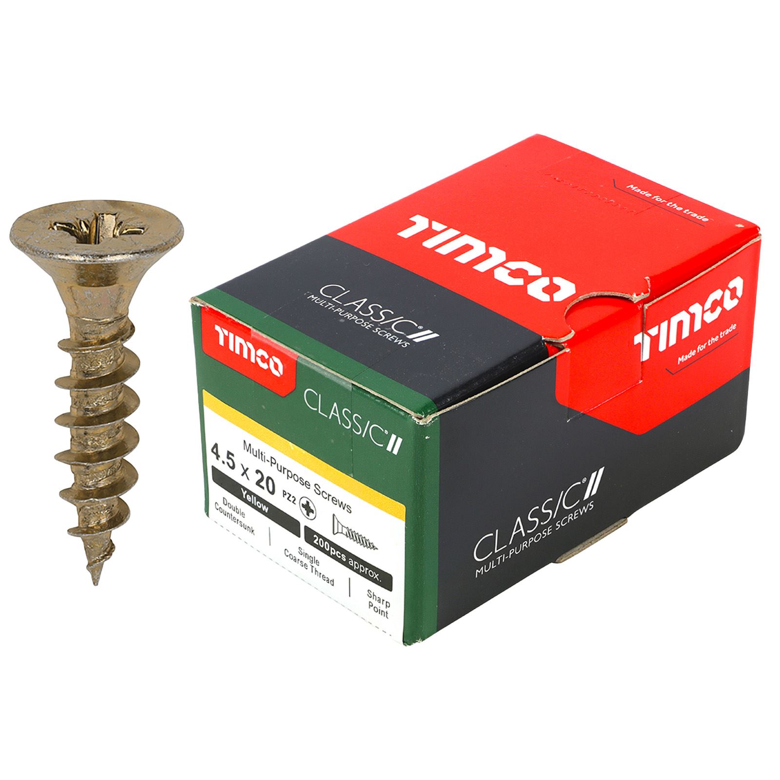 TIMCO Classic Mehrzweckschrauben Pozi Kopf Doppel Senken Gelb Verpackt - Bild 33 von 71