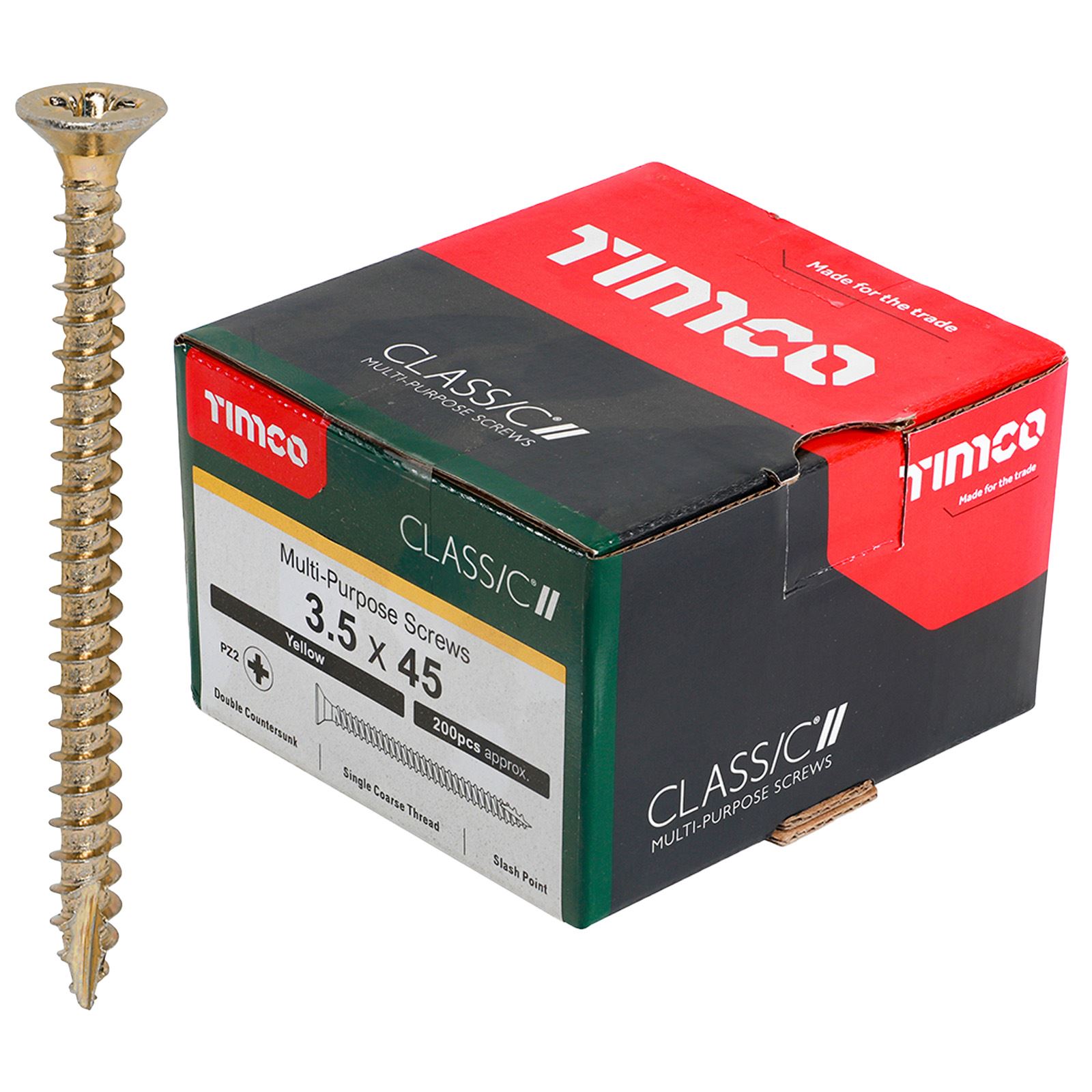 TIMCO Classic Mehrzweckschrauben Pozi Kopf Doppel Senken Gelb Verpackt - Bild 17 von 71