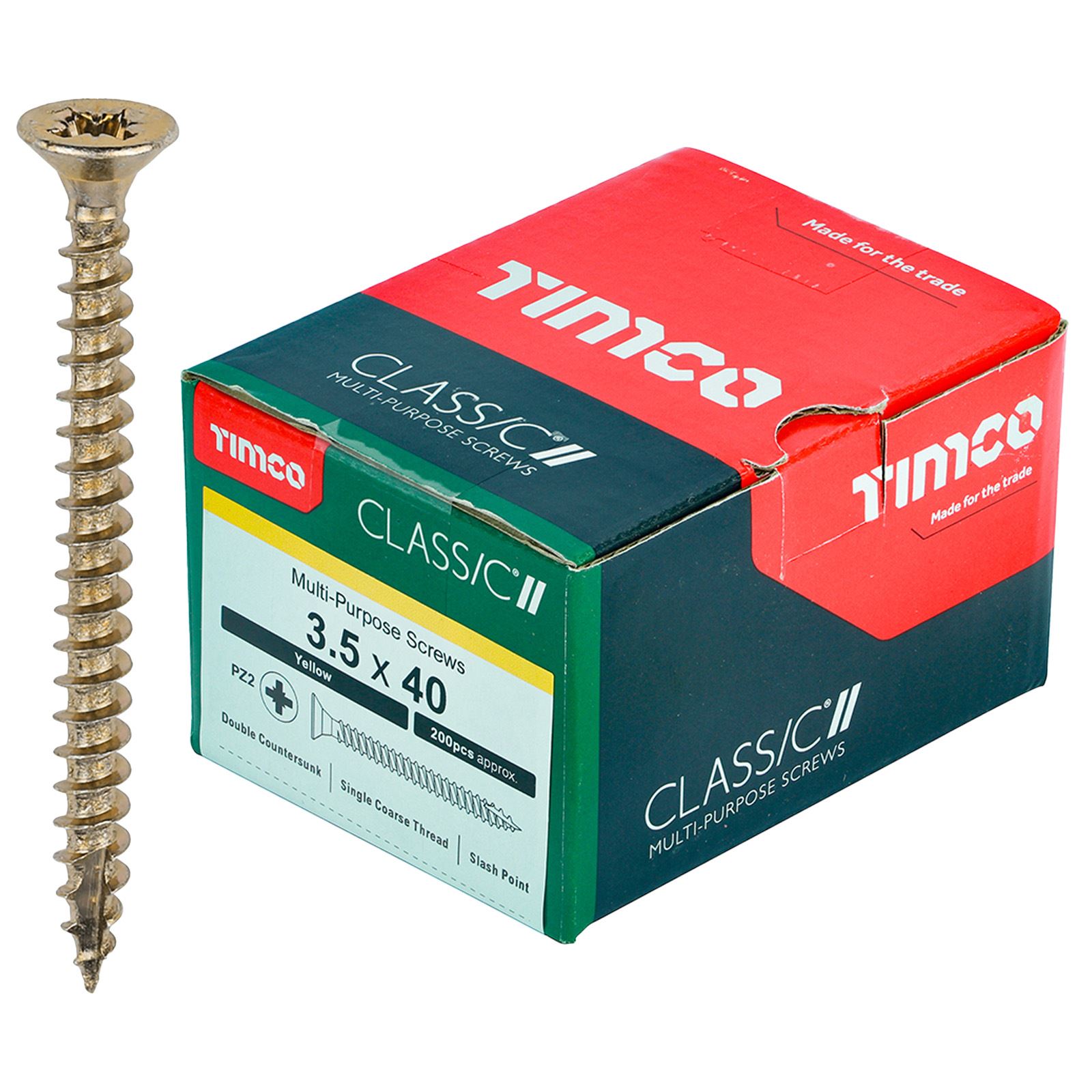 TIMCO Classic Mehrzweckschrauben Pozi Kopf Doppel Senken Gelb Verpackt - Bild 16 von 71