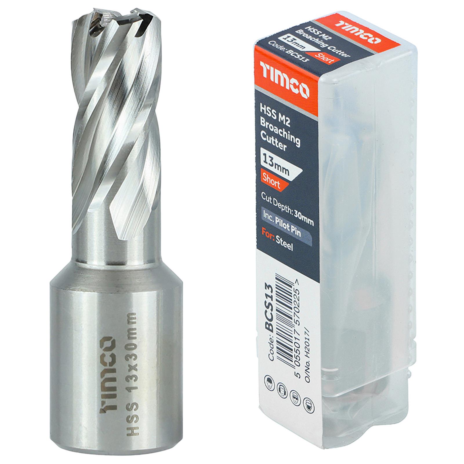 TIMCO Broaching Cutter Mag Drill Bit M2 HSS Pilot Pin Annular Broach Cutter - Picture 45 of 47