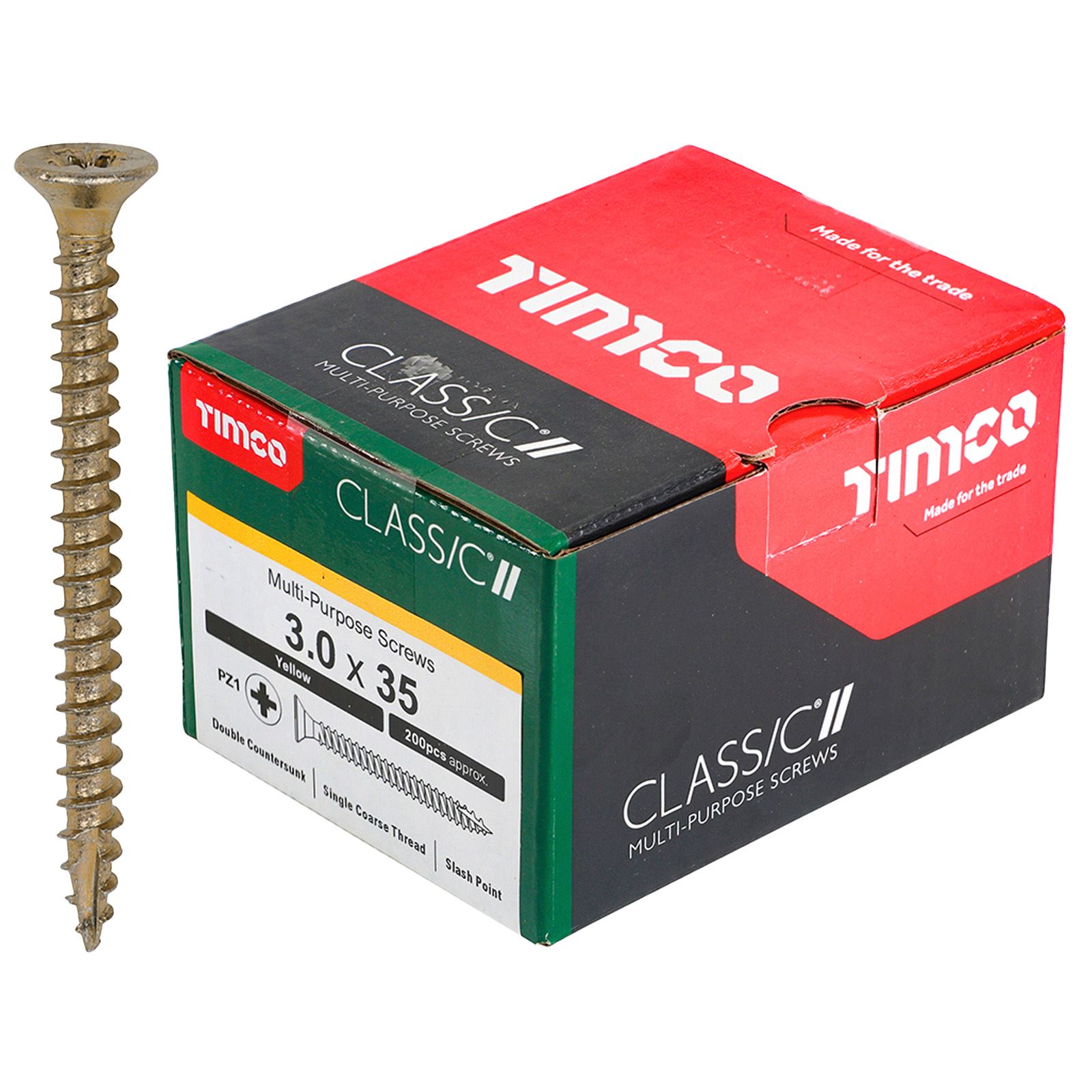 TIMCO Classic Mehrzweckschrauben Pozi Kopf Doppel Senken Gelb Verpackt - Bild 7 von 71