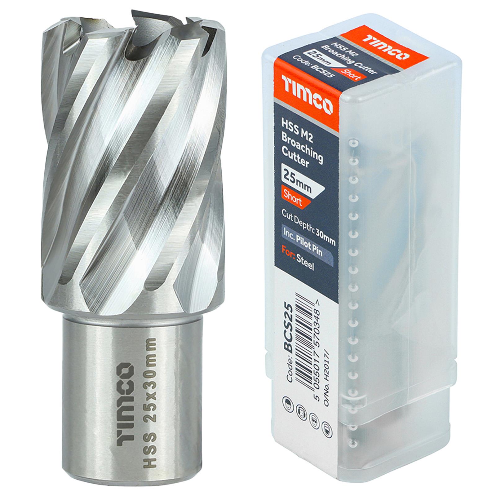 TIMCO Broaching Cutter Mag Drill Bit M2 HSS Pilot Pin Annular Broach Cutter - Picture 15 of 47
