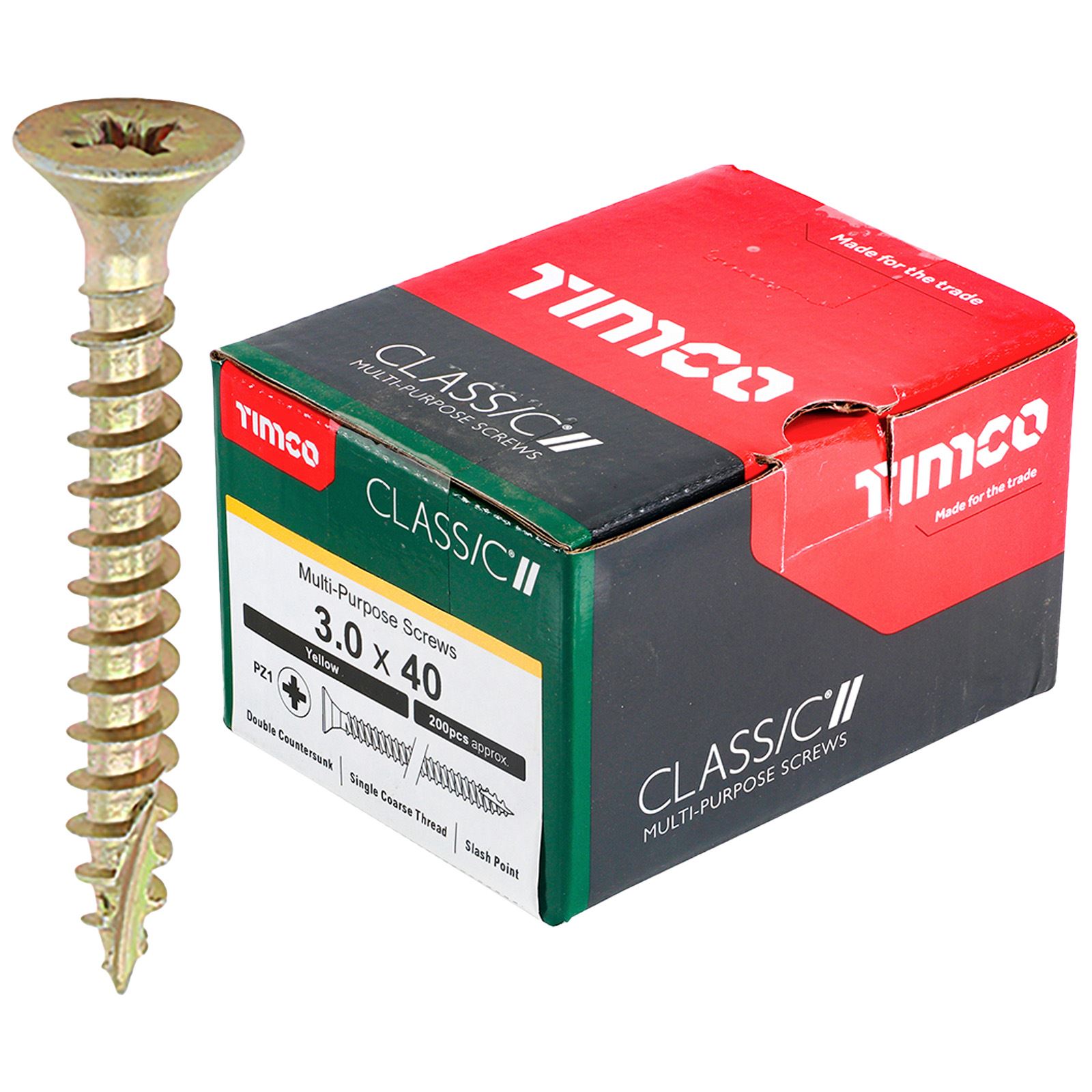 TIMCO Classic Mehrzweckschrauben Pozi Kopf Doppel Senken Gelb Verpackt - Bild 9 von 71