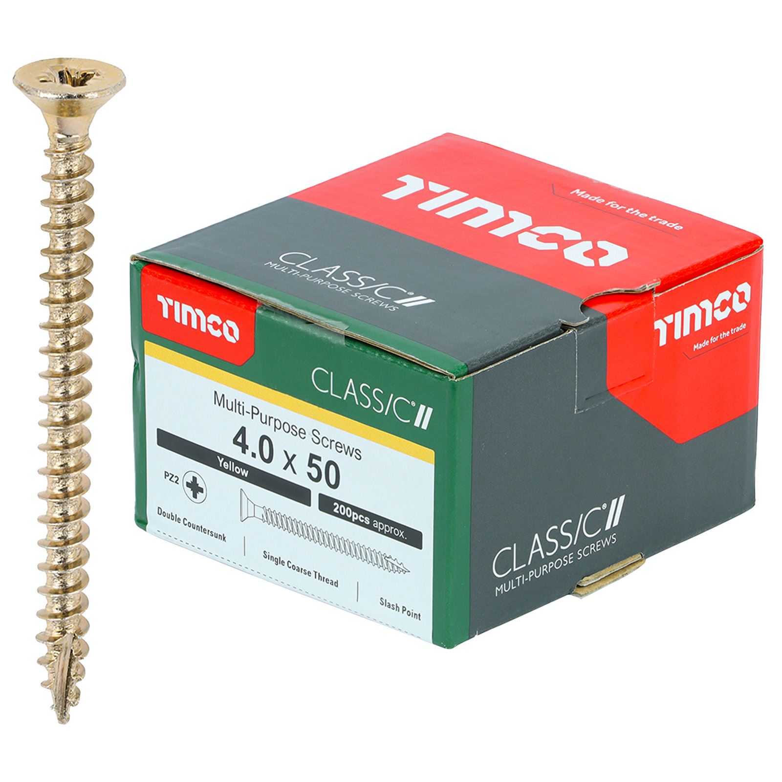 TIMCO Classic Mehrzweckschrauben Pozi Kopf Doppel Senken Gelb Verpackt - Bild 27 von 71