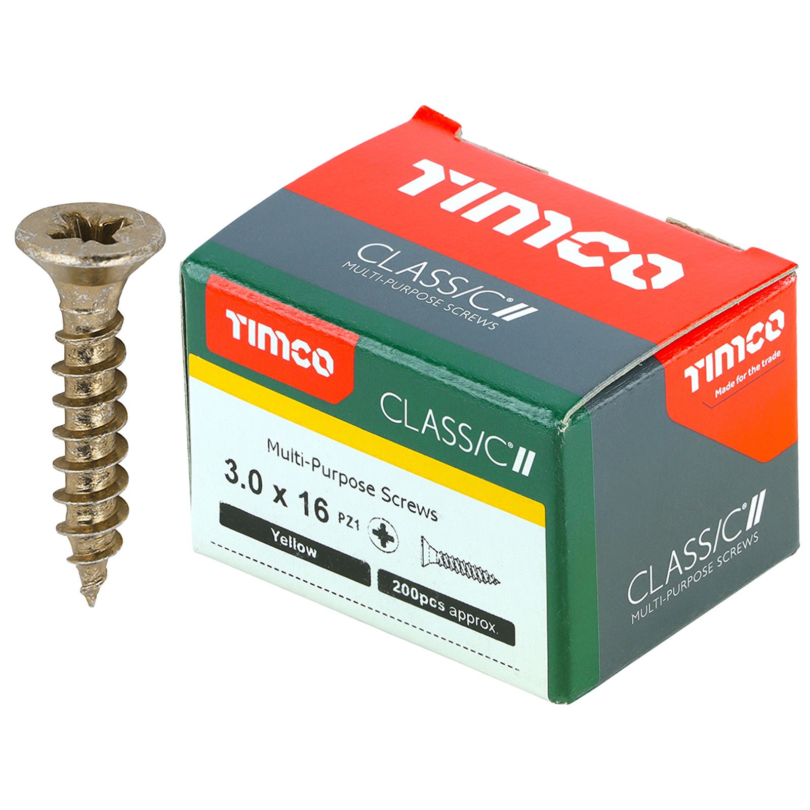 TIMCO Classic Mehrzweckschrauben Pozi Kopf Doppel Senken Gelb Verpackt - Bild 4 von 71
