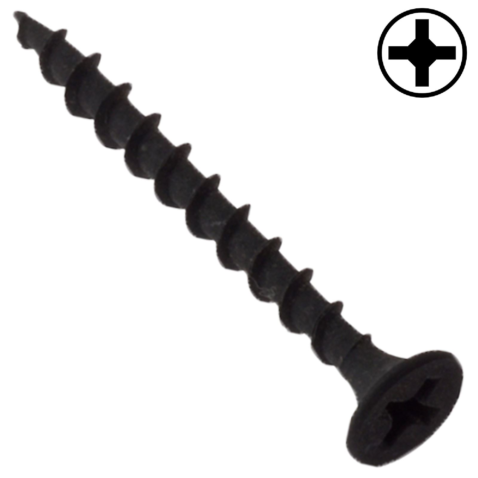 ForgeFix Drywall Plasterboard Screws Black Bugle Head Sharp Point Screw Studding - Picture 3 of 8