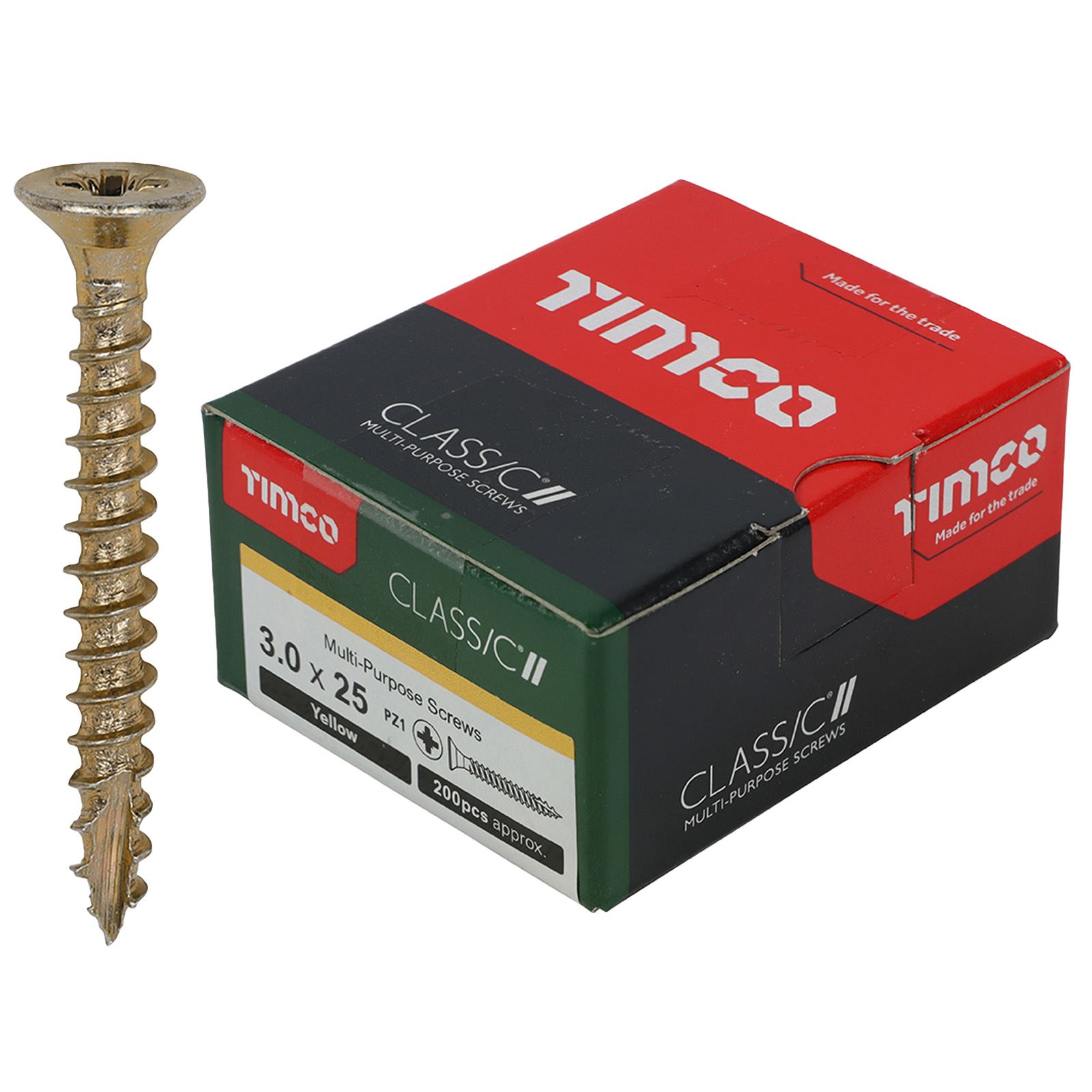 TIMCO Classic Mehrzweckschrauben Pozi Kopf Doppel Senken Gelb Verpackt - Bild 6 von 71